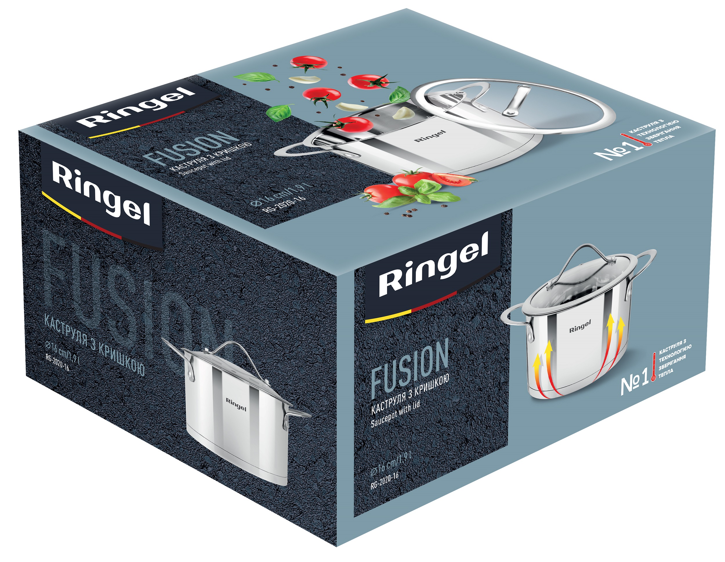 Кастрюля RINGEL Fusion 16 см 1.9л