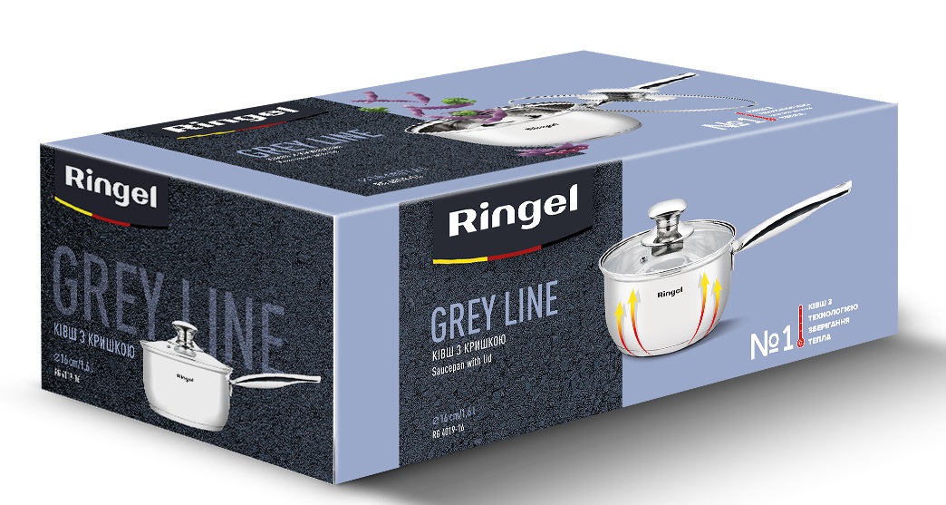 Ківш Ringel Grey line (1.6л) 16 см 
