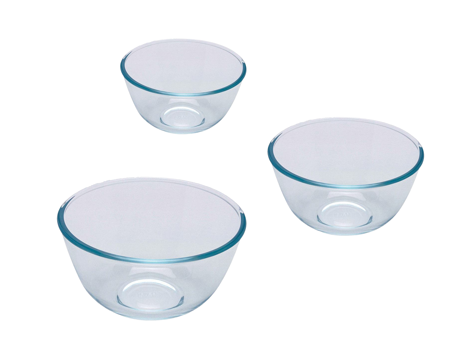 Набір мисок Pyrex, 3 шт (0.7 л, 1.1 л, 2.3 л)