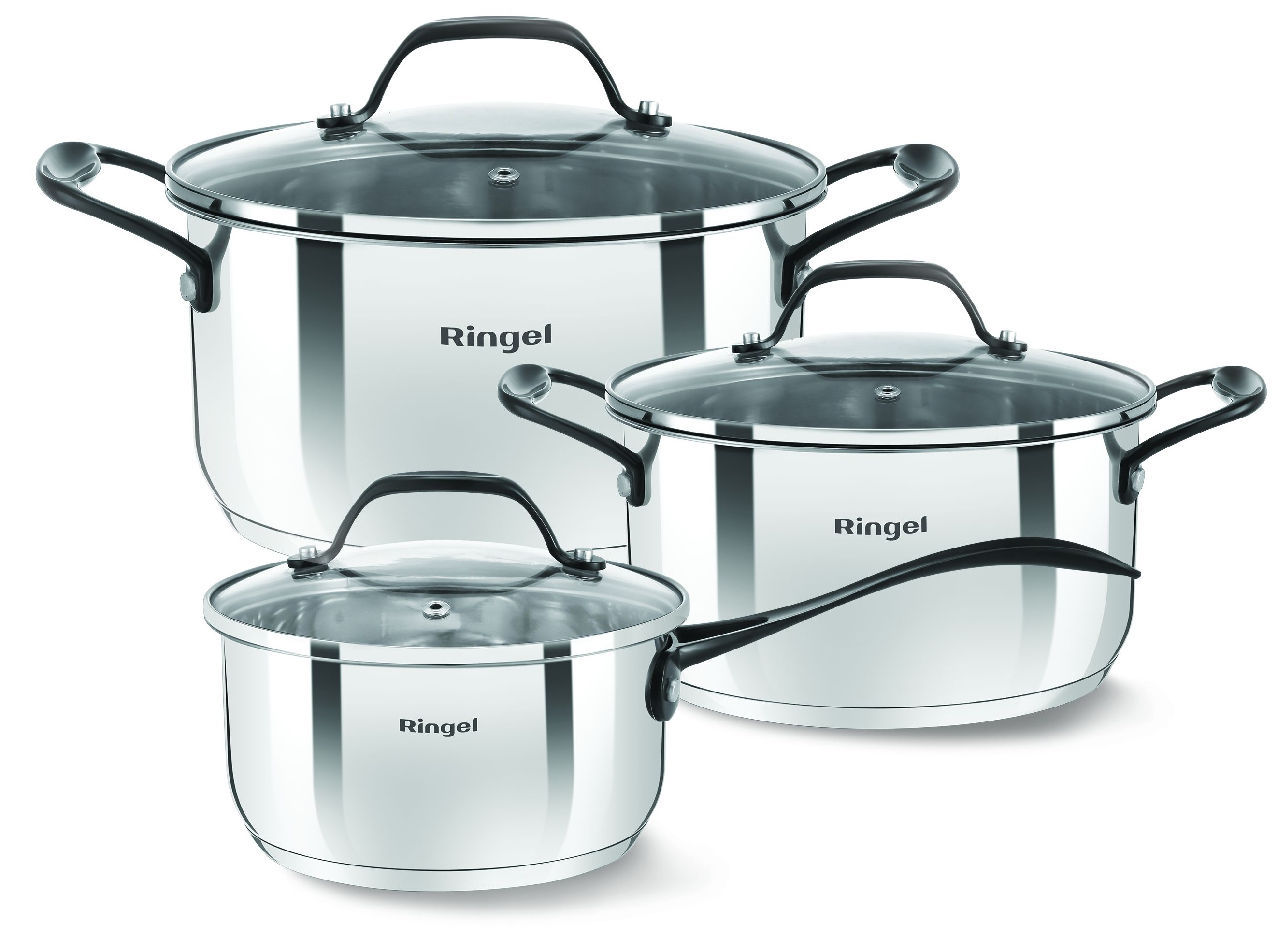 Набір посуду RINGEL Elegance 6 пр. (1.3л + 2.7л. + 5.3л)
