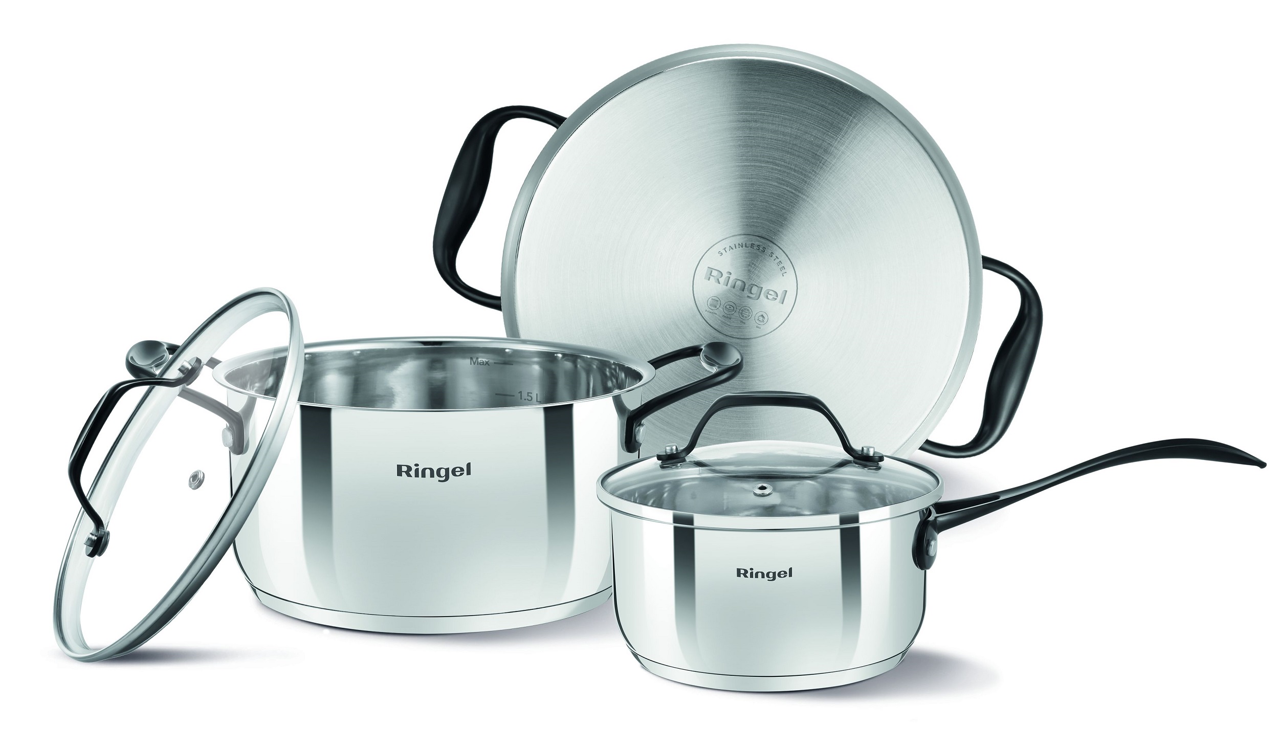 Набір посуду RINGEL Elegance 6 пр. (1.3л + 2.7л. + 5.3л)