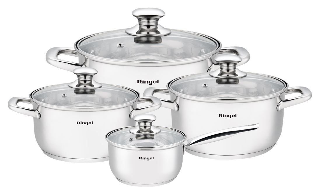 Набір посуду Ringel Grey line, 8 предметів