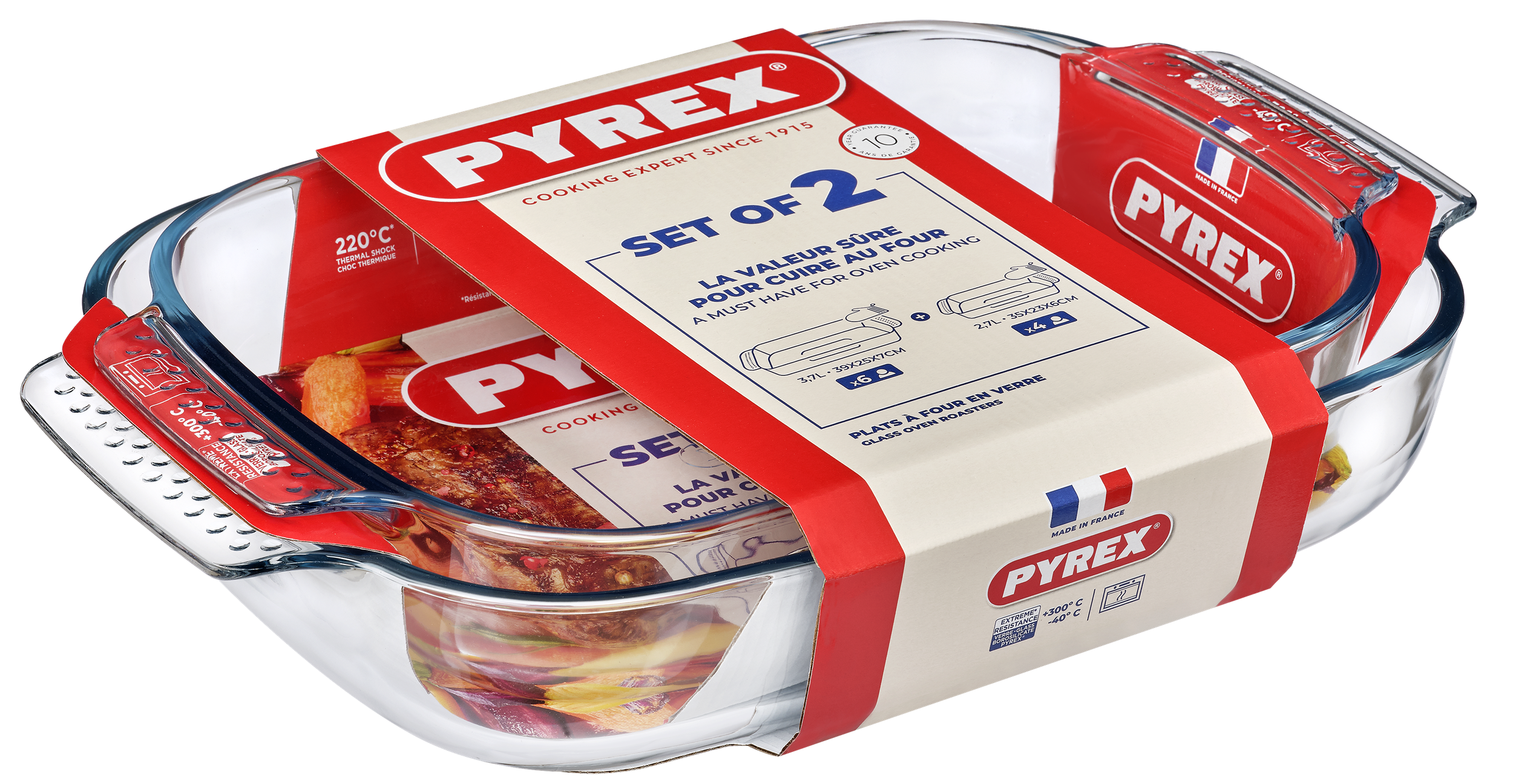 Набір форм для запікання Pyrex Classic, 2 предмети