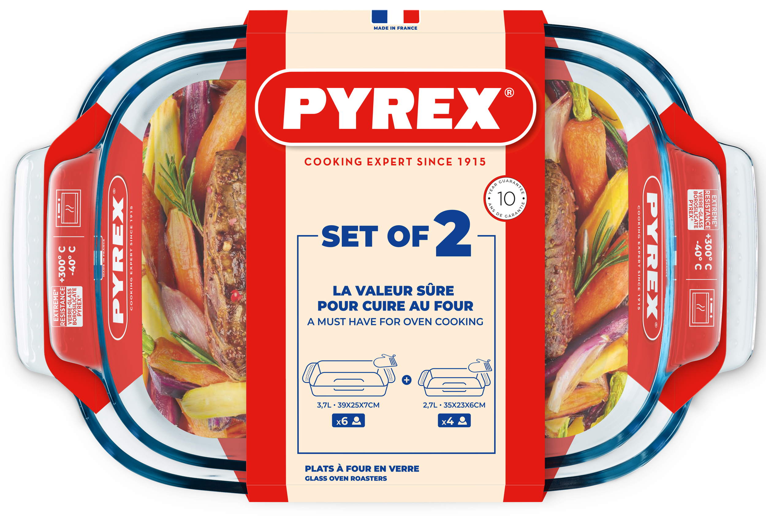 Набір форм для запікання Pyrex Classic, 2 предмети