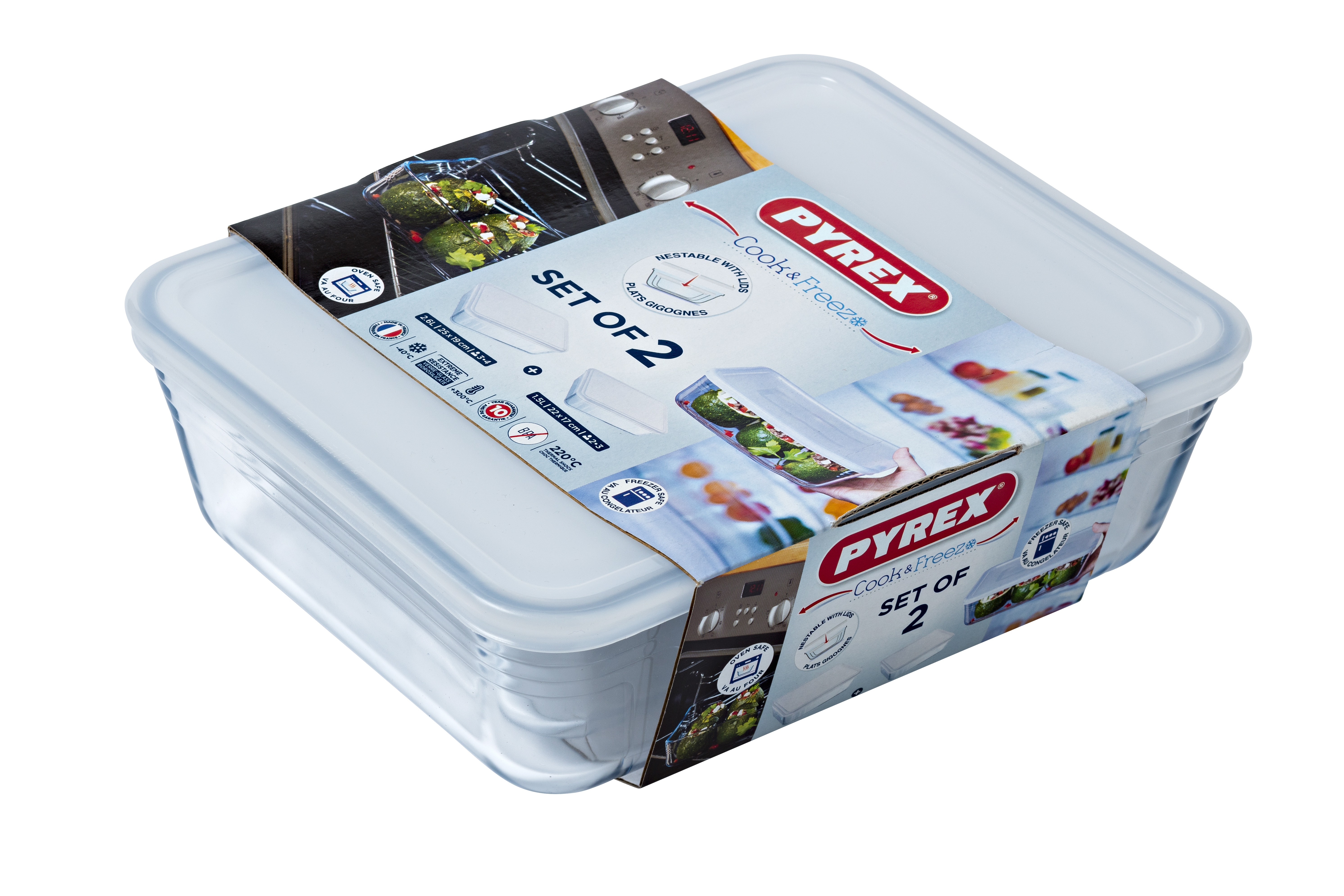 Набір форм PYREX Cook&Freez, 2 предмети