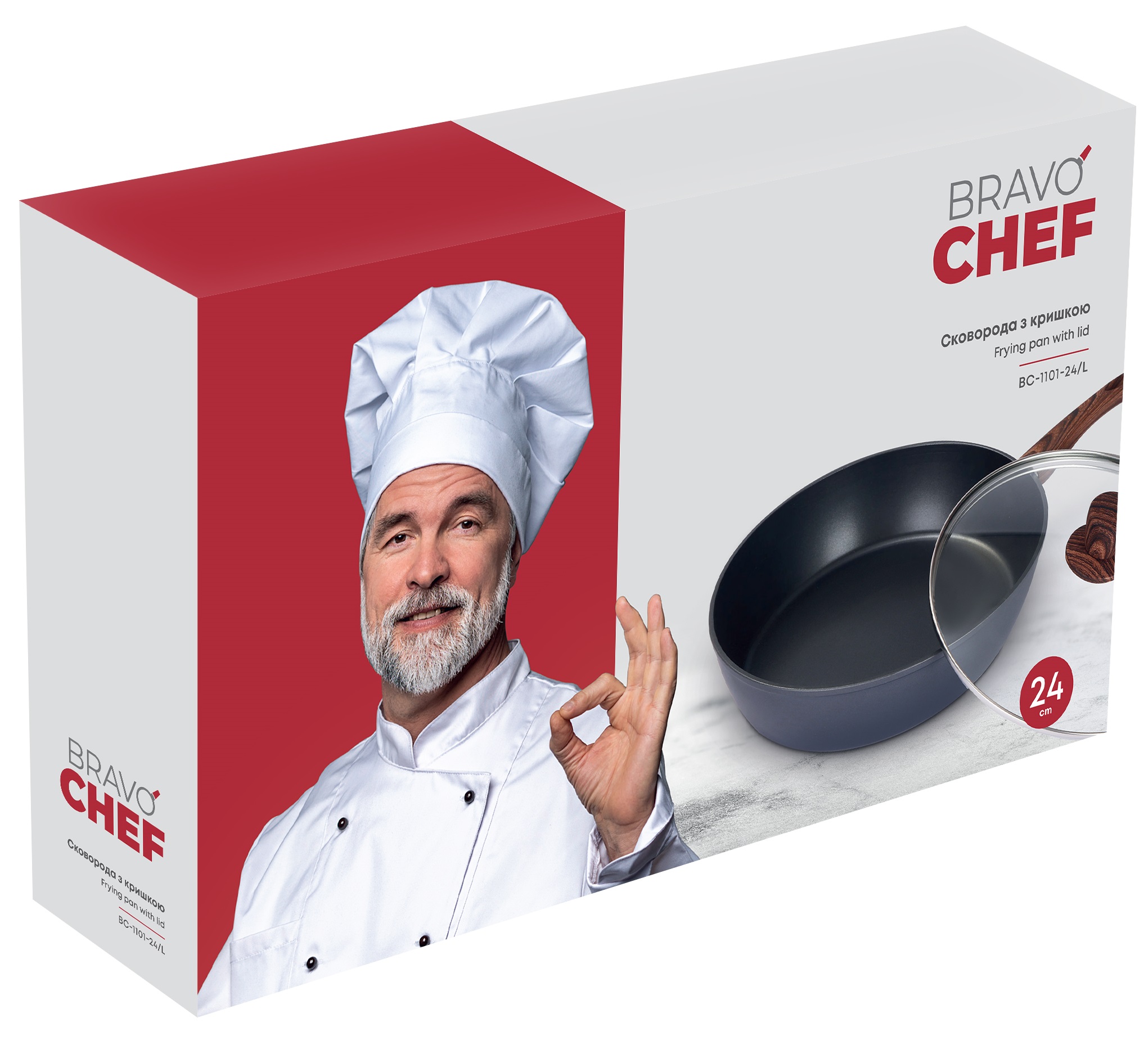 Сковорідка Bravo Chef глибока 24 см