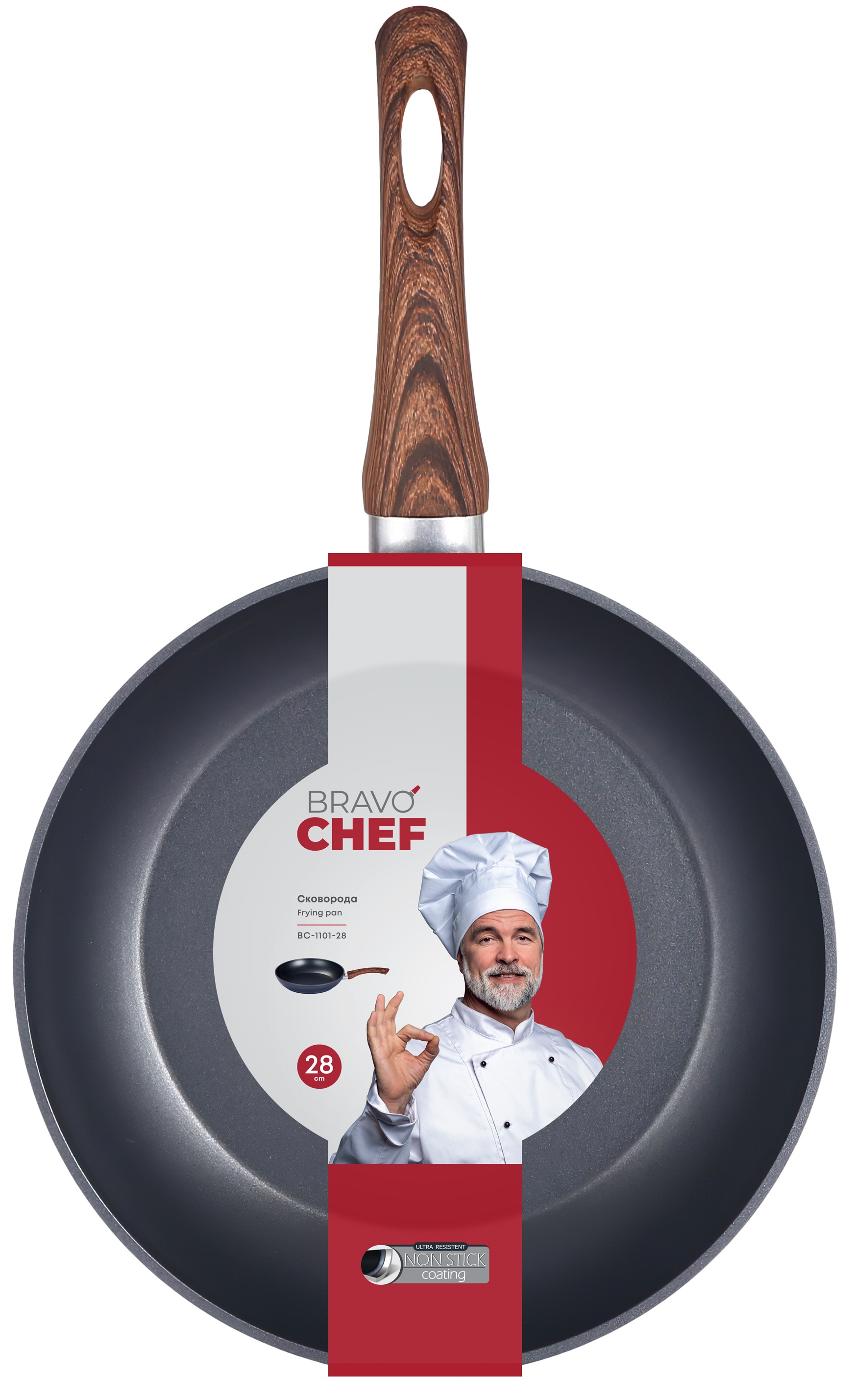 Сковорідка Bravo Chef класична 28 см