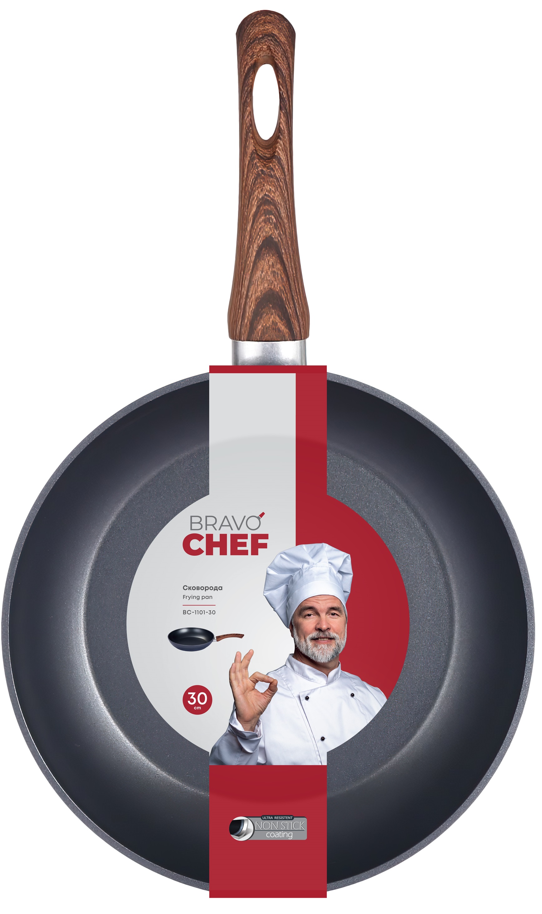 Сковорідка Bravo Chef класична 30 см
