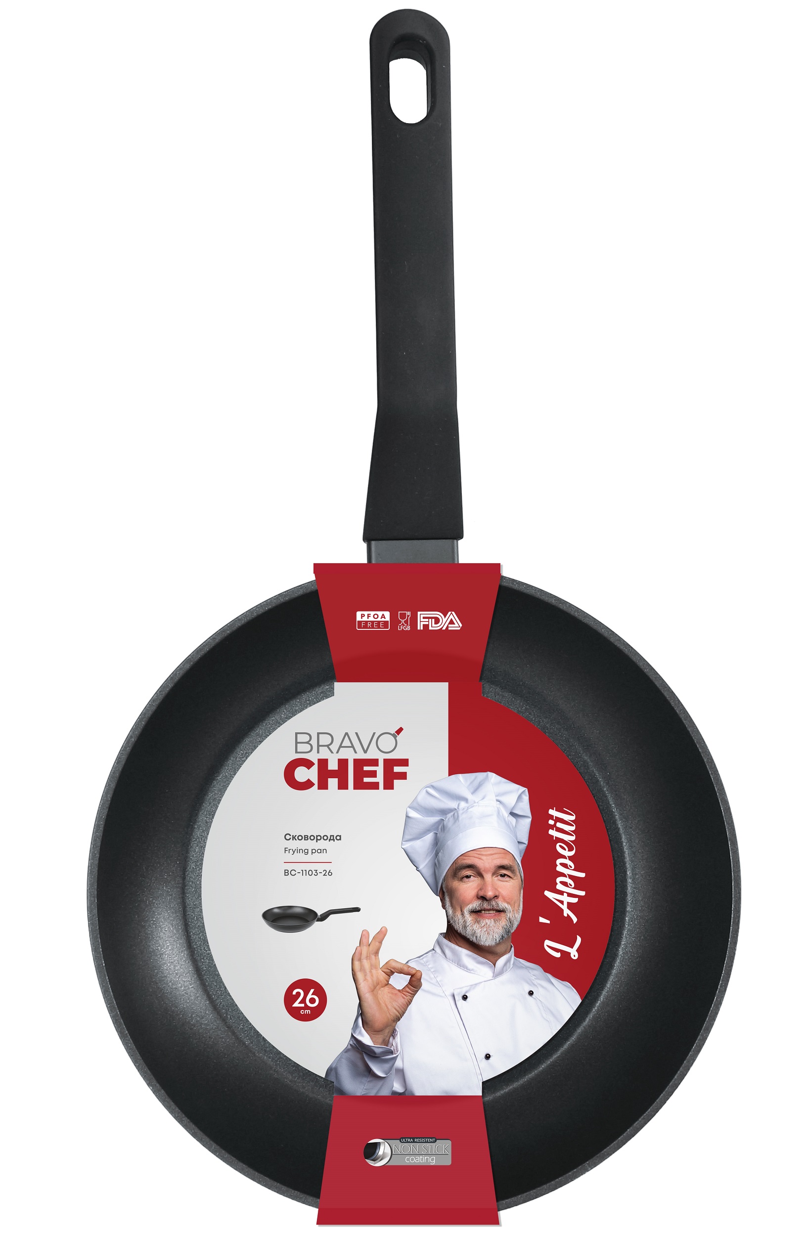 Сковорода Bravo Chef L'Appetit, 26 см