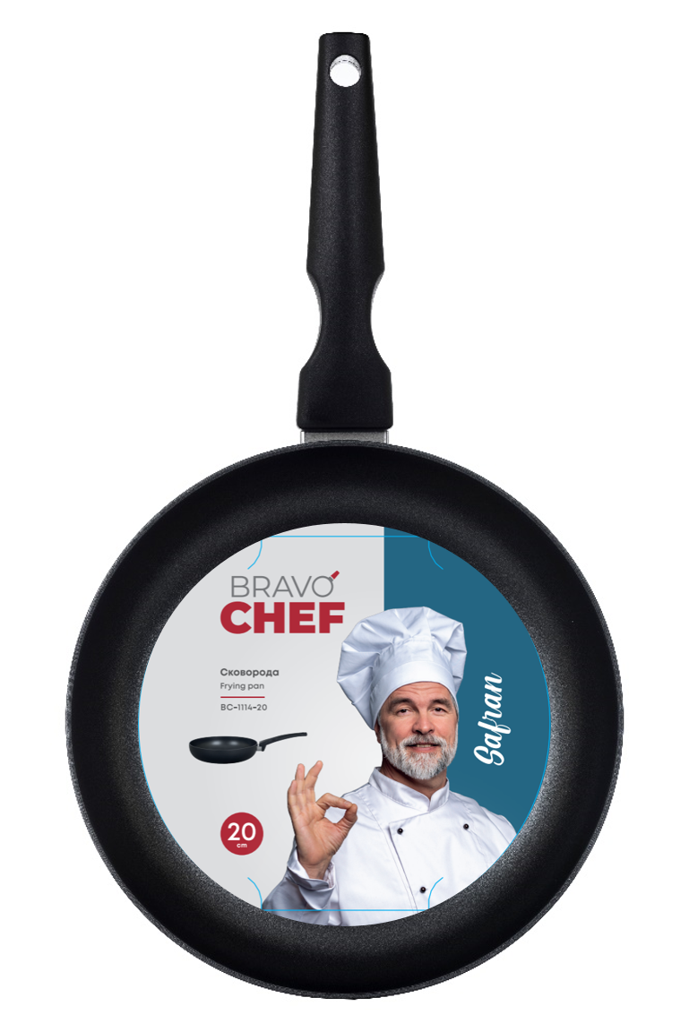 Сковорода BRAVO CHEF Safran 20 см б/кришки