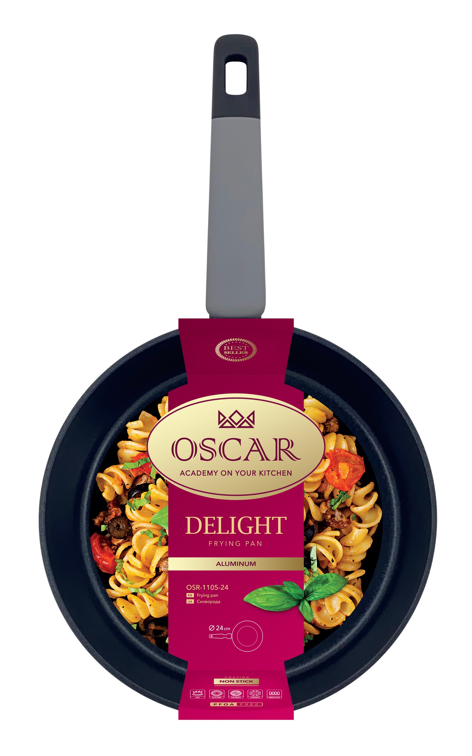 Сковорода Oscar Delight, 24 см 