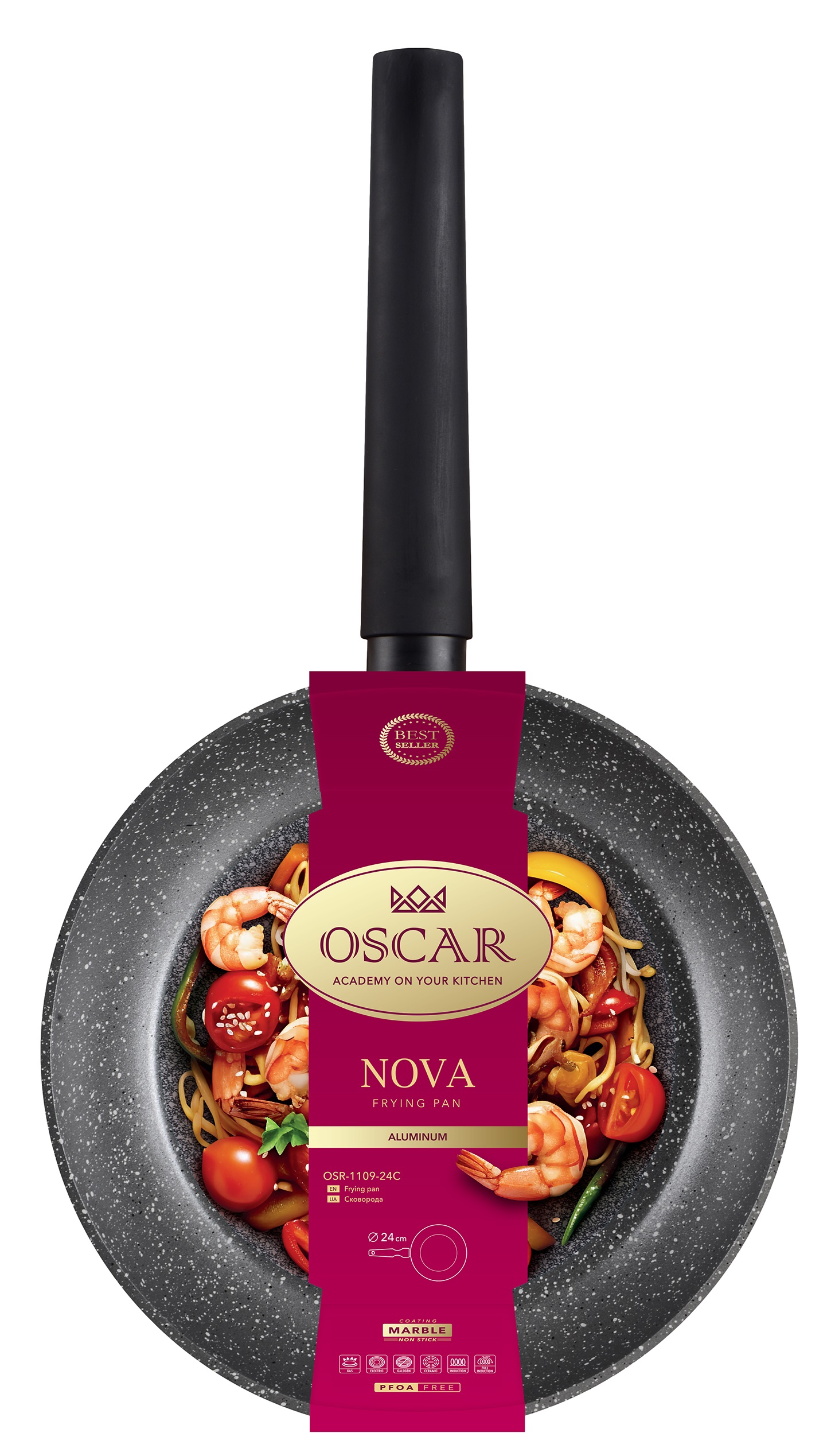Сковорода Oscar Nova, 24 см