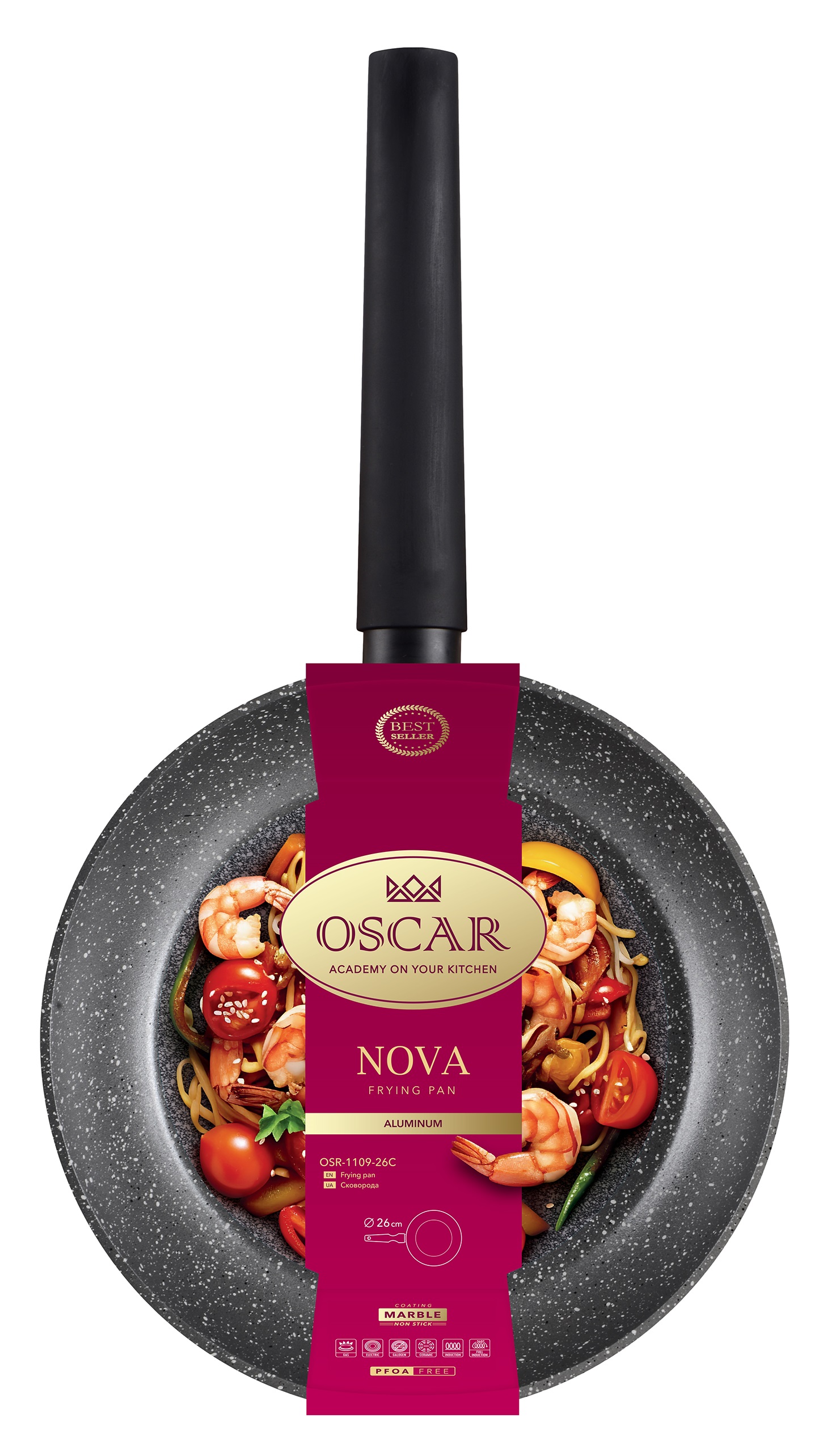 Сковорода Oscar Nova, 26 см