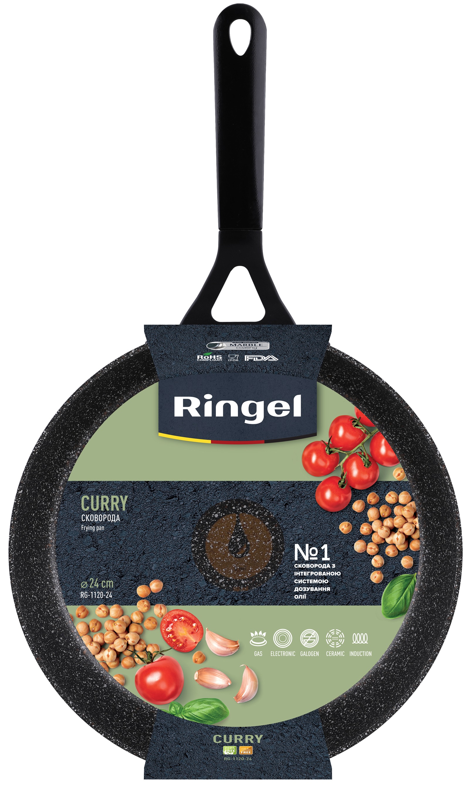 Сковорода RINGEL Curry 24 см