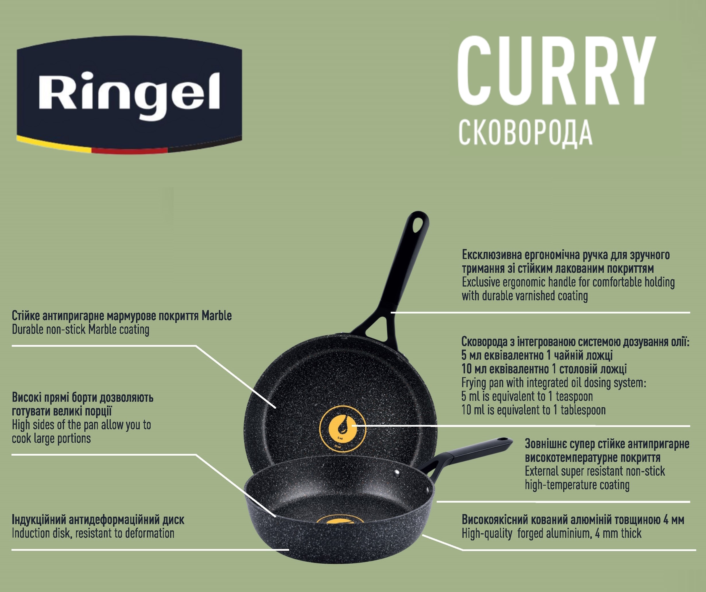 Сковорода RINGEL Curry 28 см