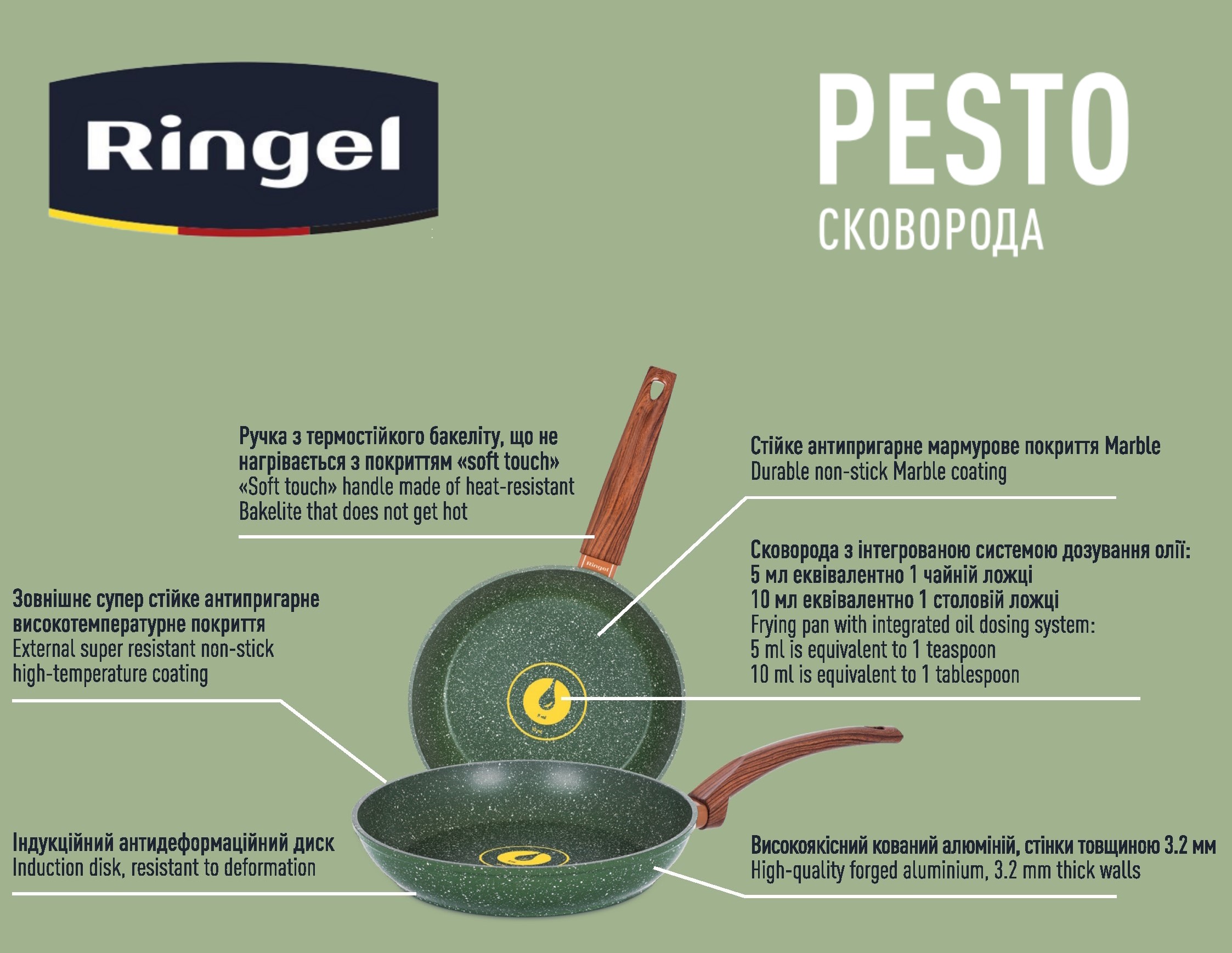 Сковорода RINGEL Pesto 22 см