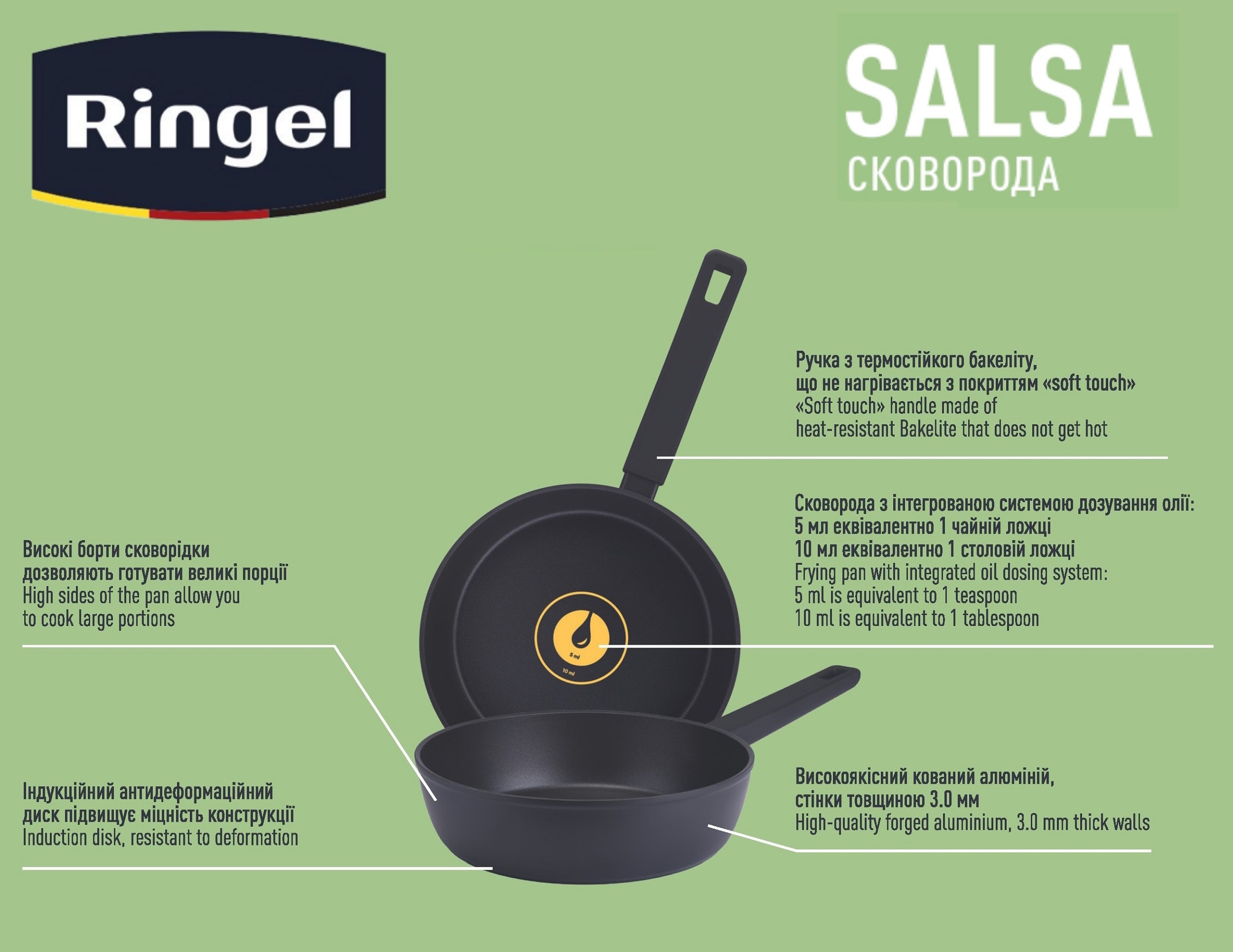 Сковорода RINGEL Salsa 20 см