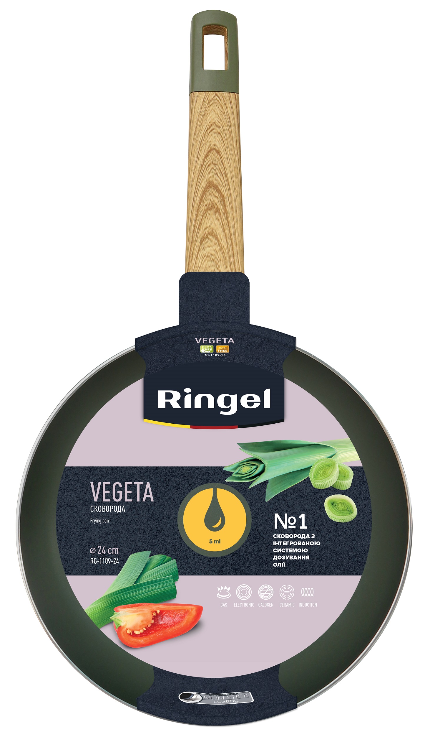 Сковорода RINGEL Vegeta 24 см