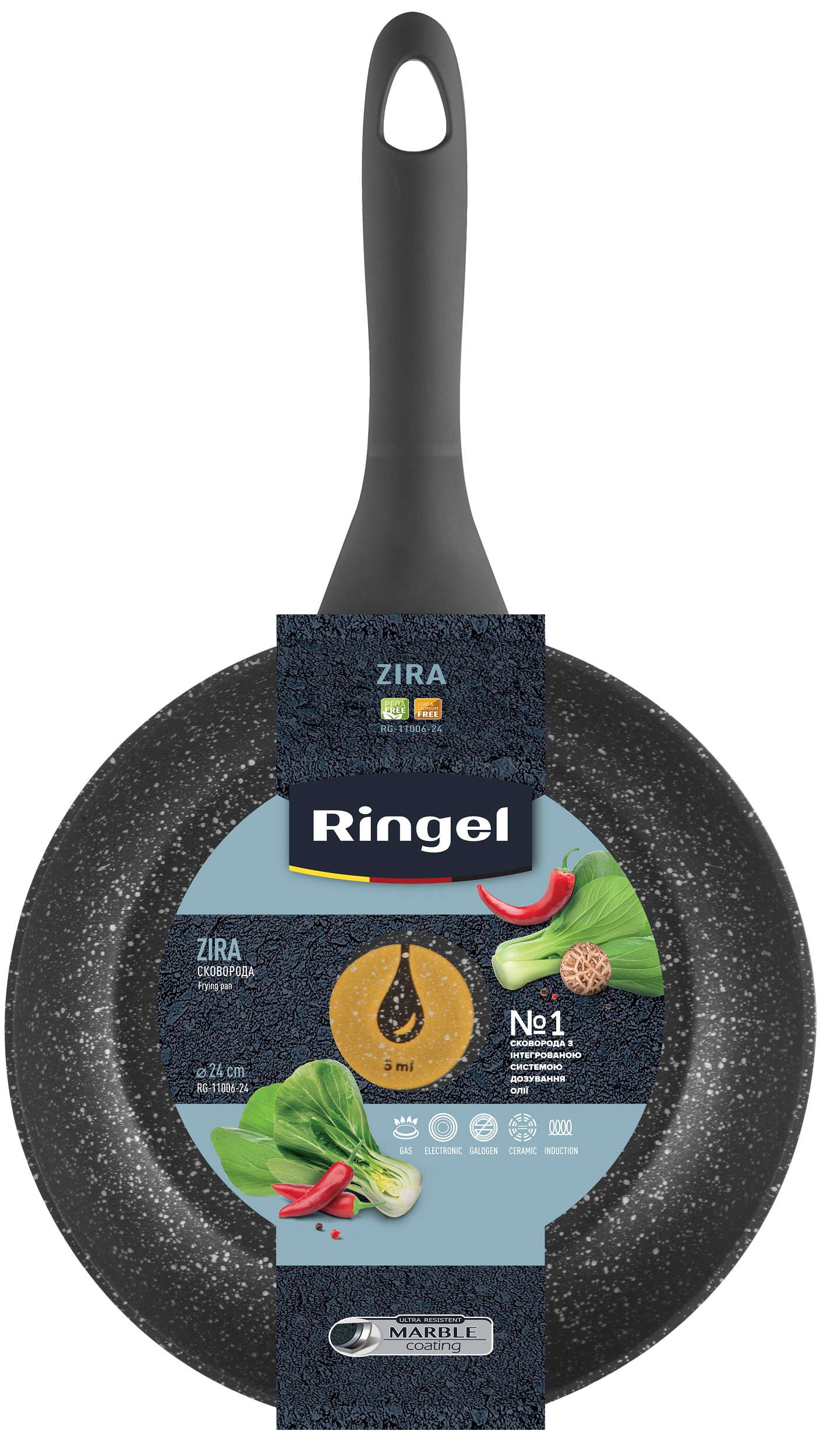 Сковорода RINGEL Zira 24 см 