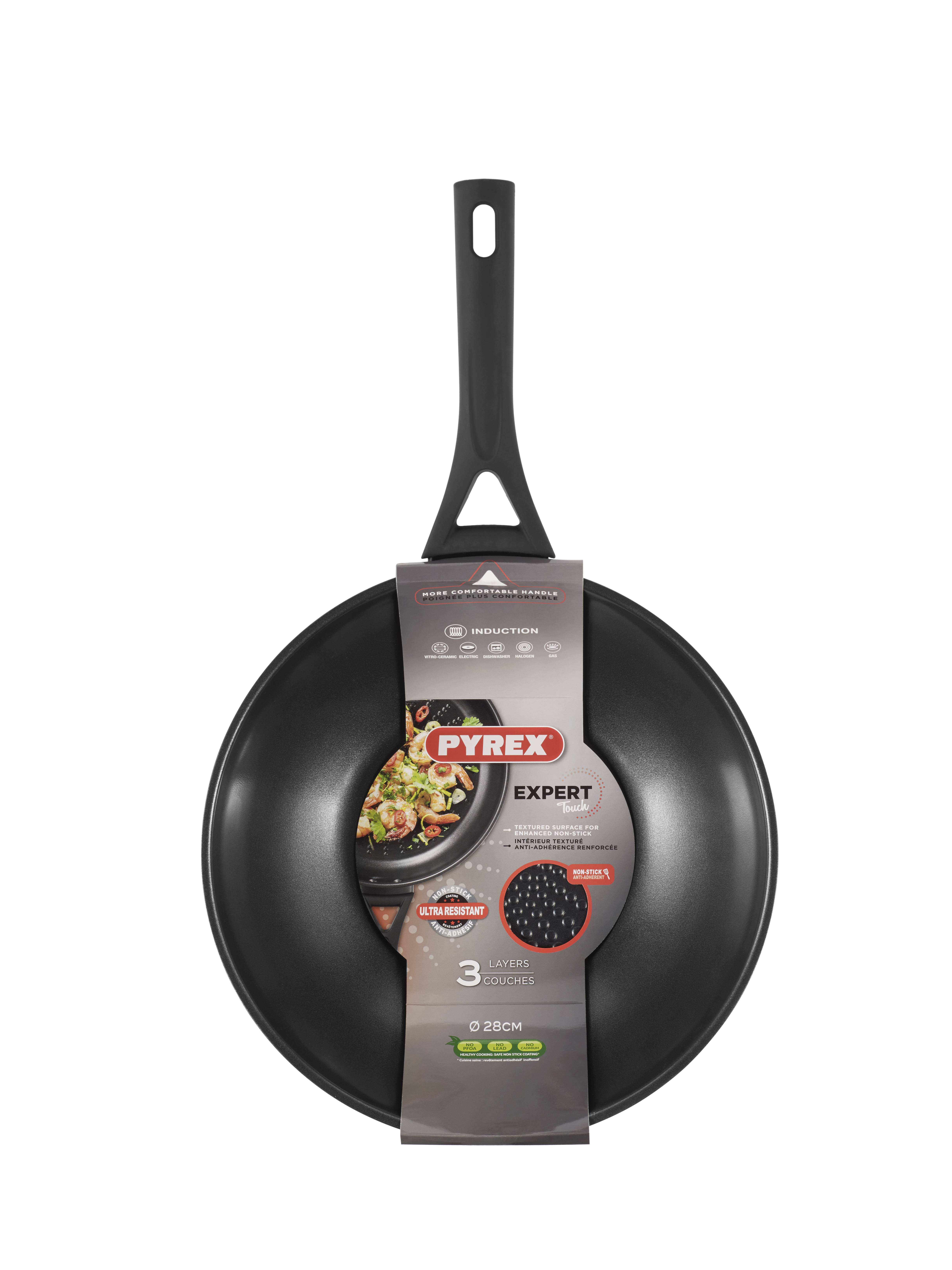 Сковорода WOK PYREX EXPERT Touch 28 см