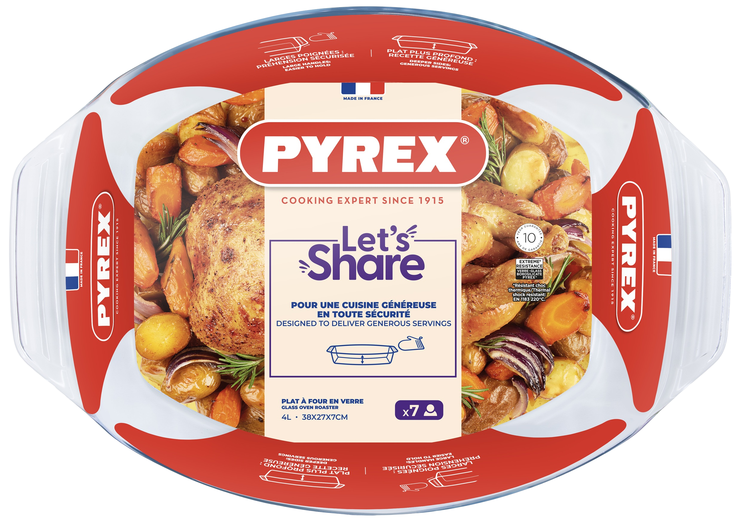 Форма для запікання Pyrex, 38х27х7 см