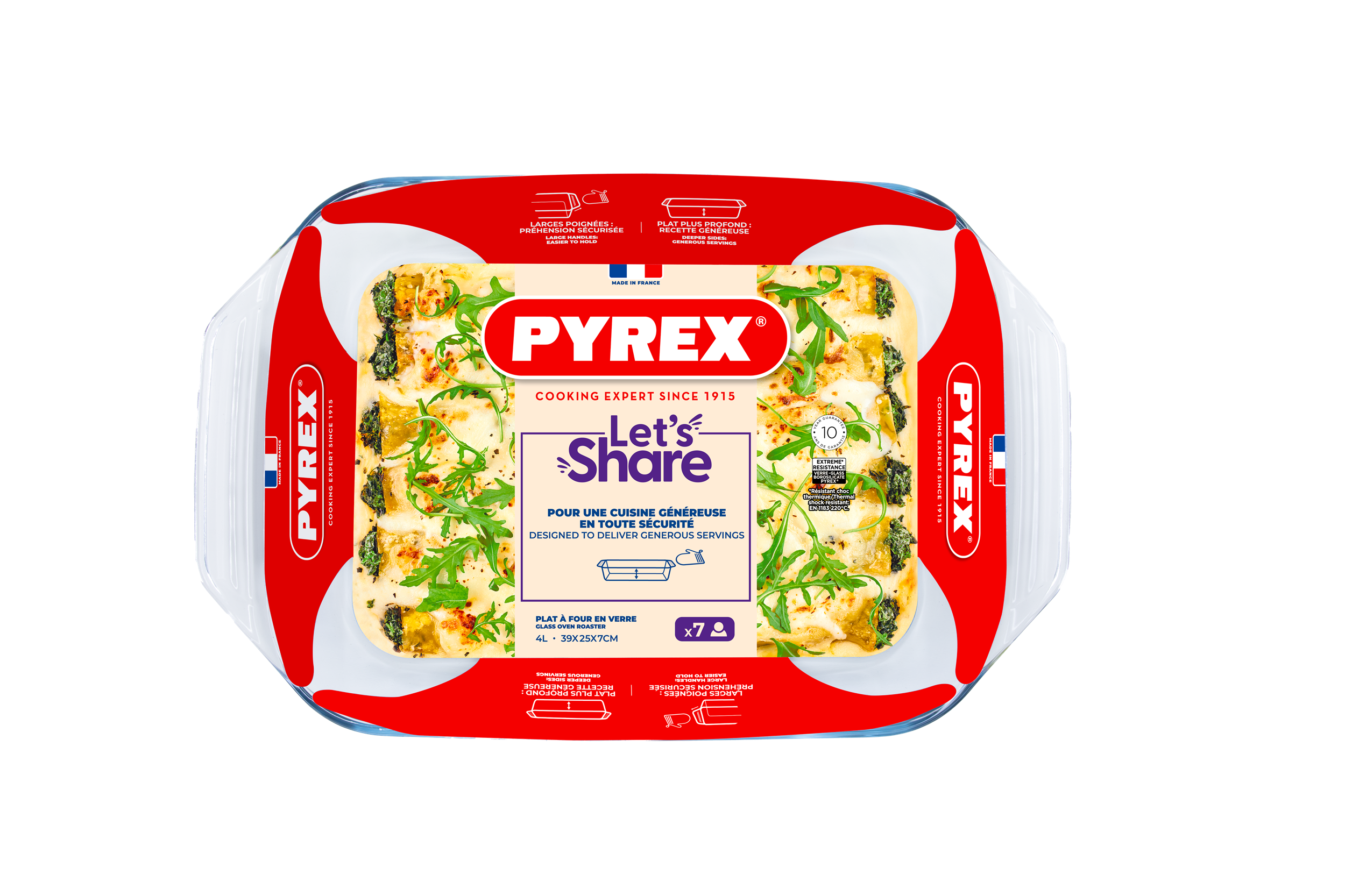 Форма для запікання Pyrex, 39х25х7 см (4 л)