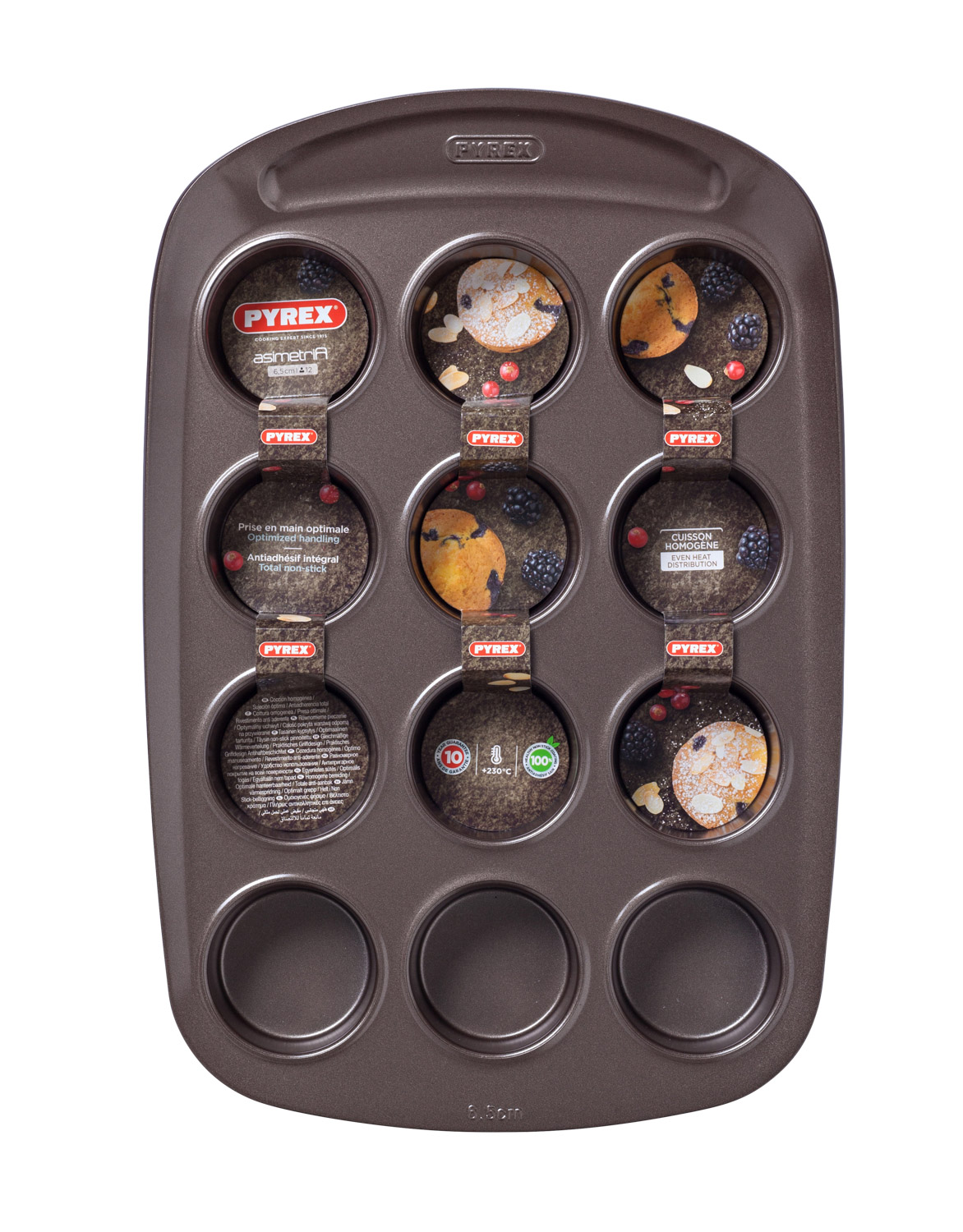Форма для маффінів PYREX ASIMETRIA, 12 шт. 6.5 см