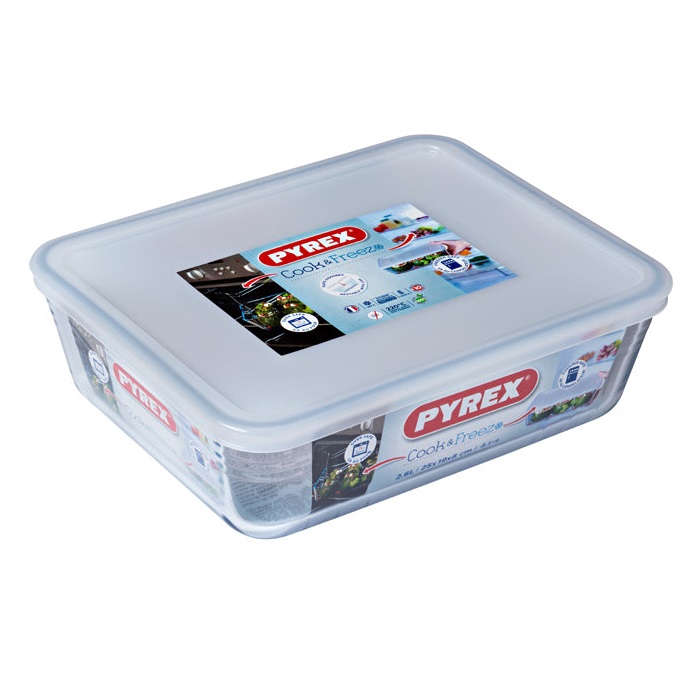 Форма з кришкою Pyrex Cook&Freez, 25х19х8 см