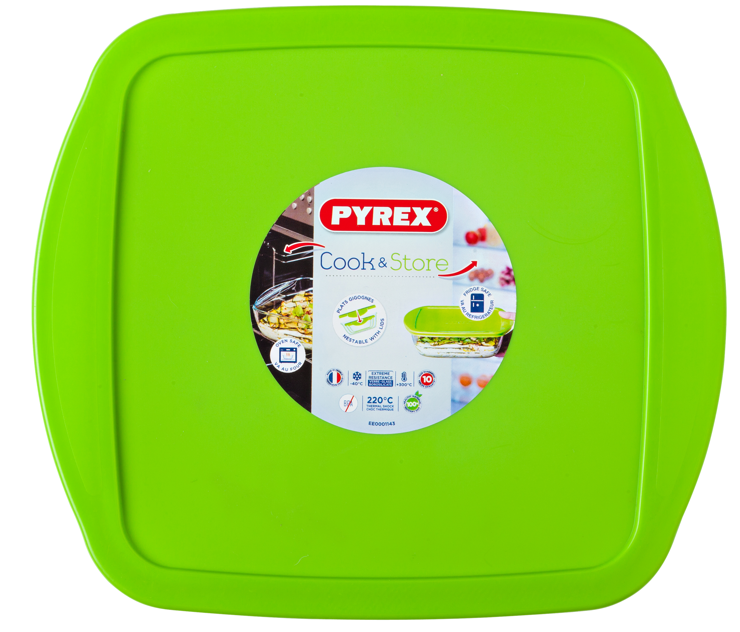 Форма з кришкою Pyrex Cook&Store, 25х22х7 см