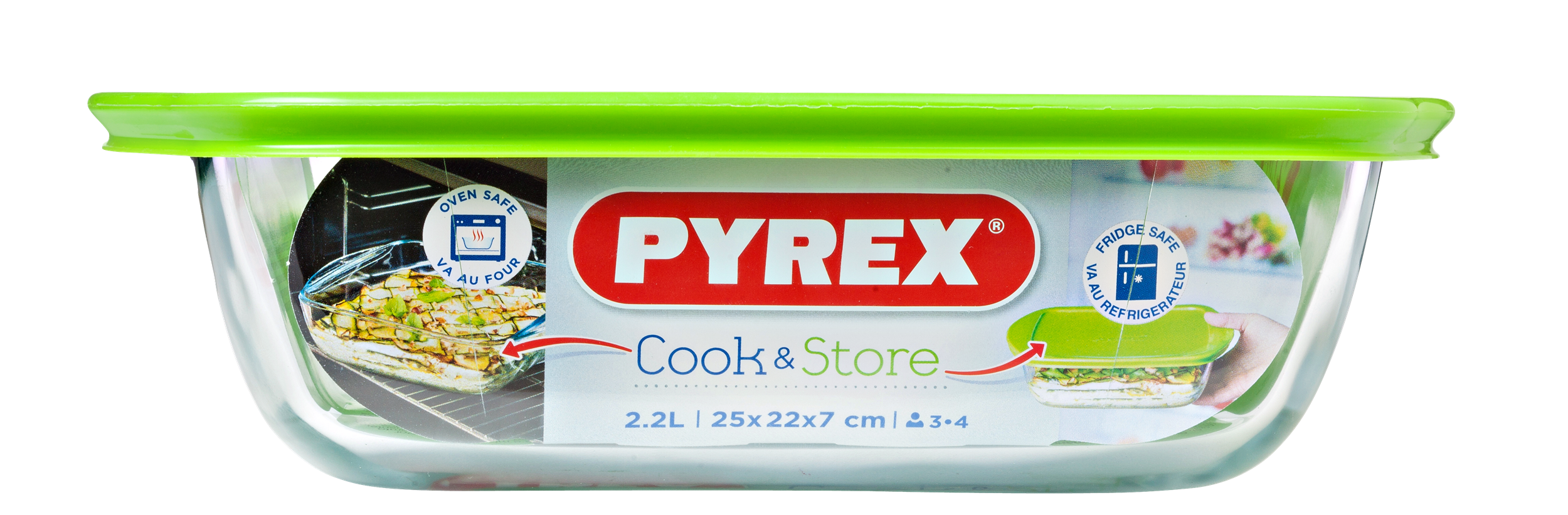Форма з кришкою Pyrex Cook&Store, 25х22х7 см