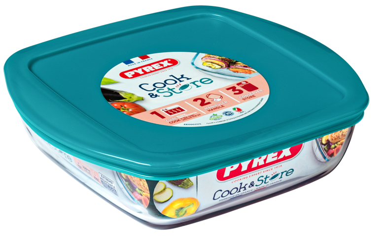 Форма з кришкою Pyrex Cook&Store, 25х22х7 см