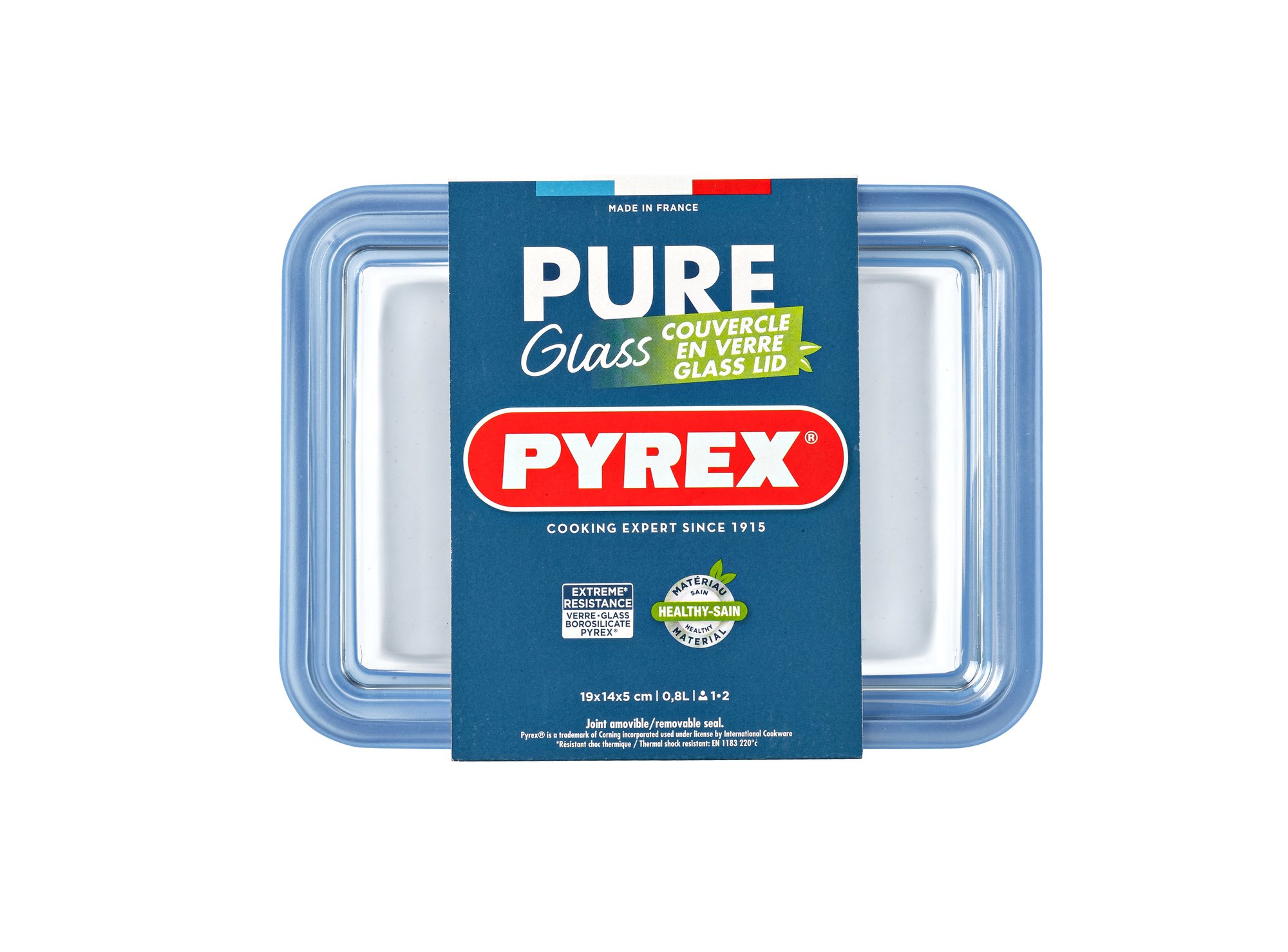 Форма з кришкою Pyrex Pure Glass, 22x17x6 см
