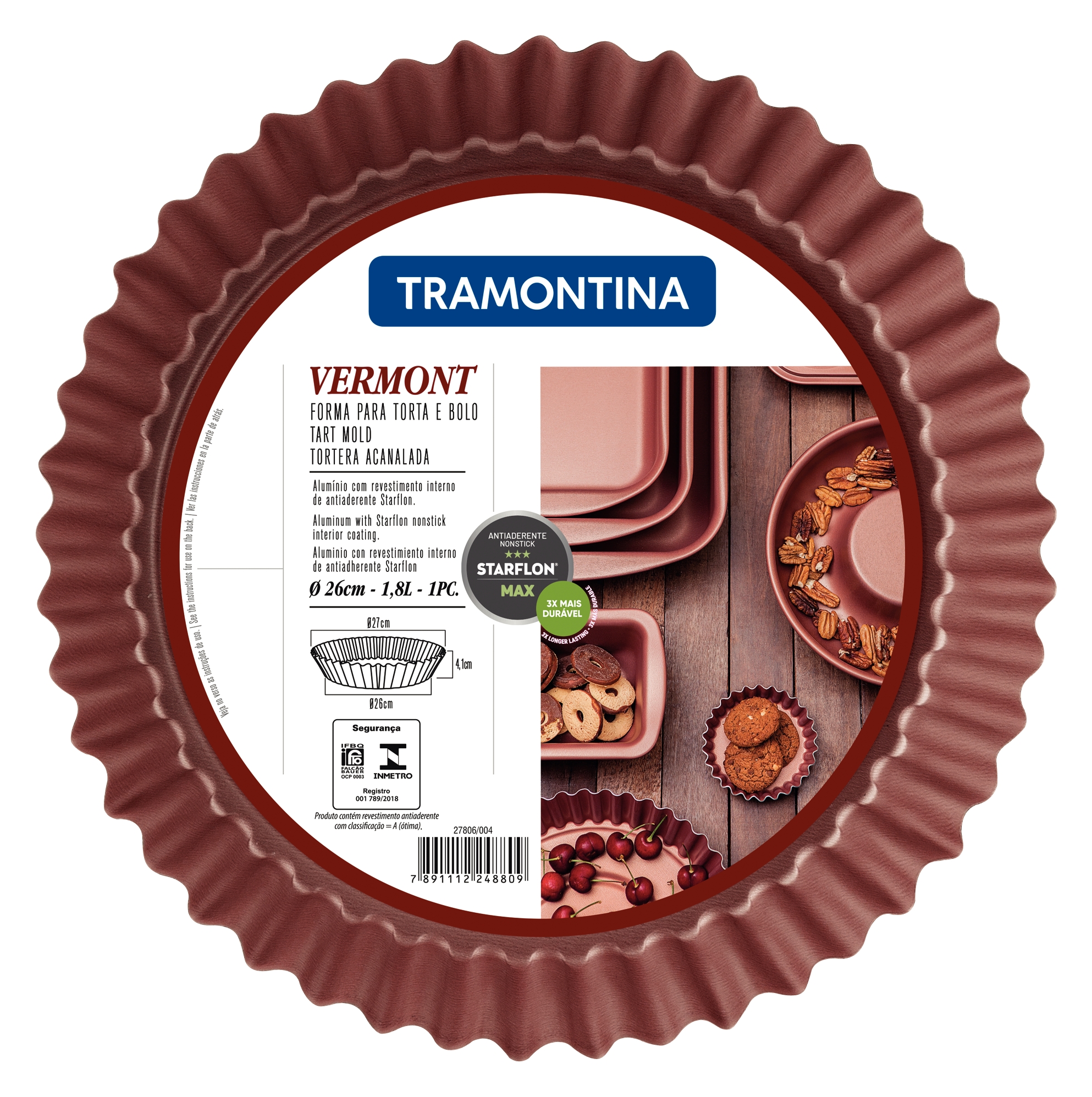 Форма з хвилястим бортом Tramontina Vermont, 26 см