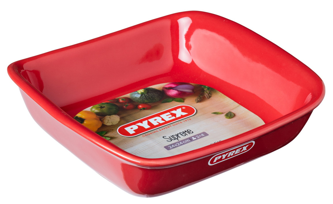 Форма PYREX Supreme red 24х24 см