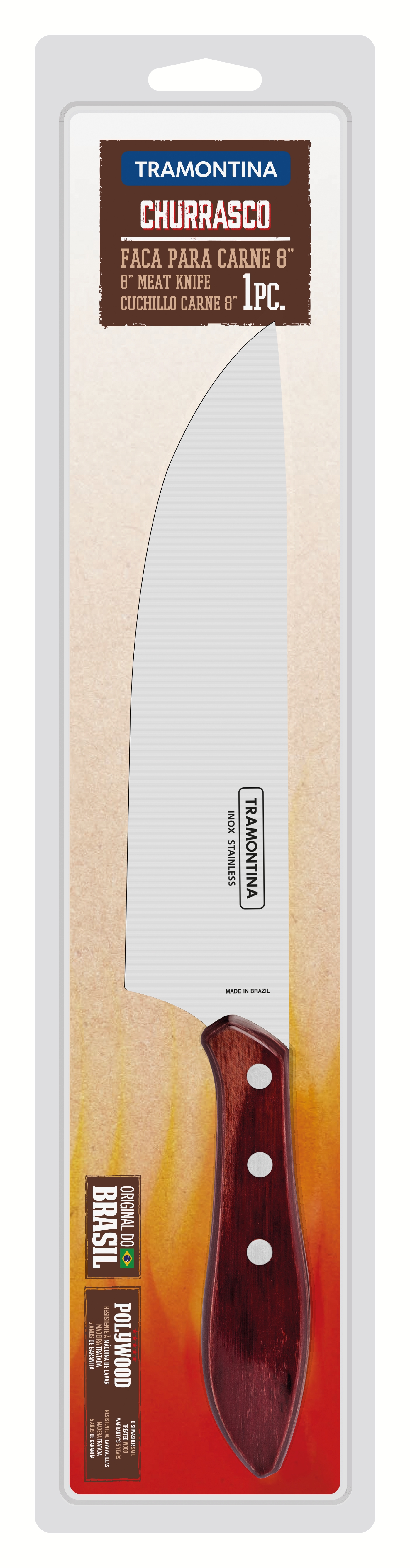 Ніж для м'яса Tramontina Barbecue Polywood, 203 мм