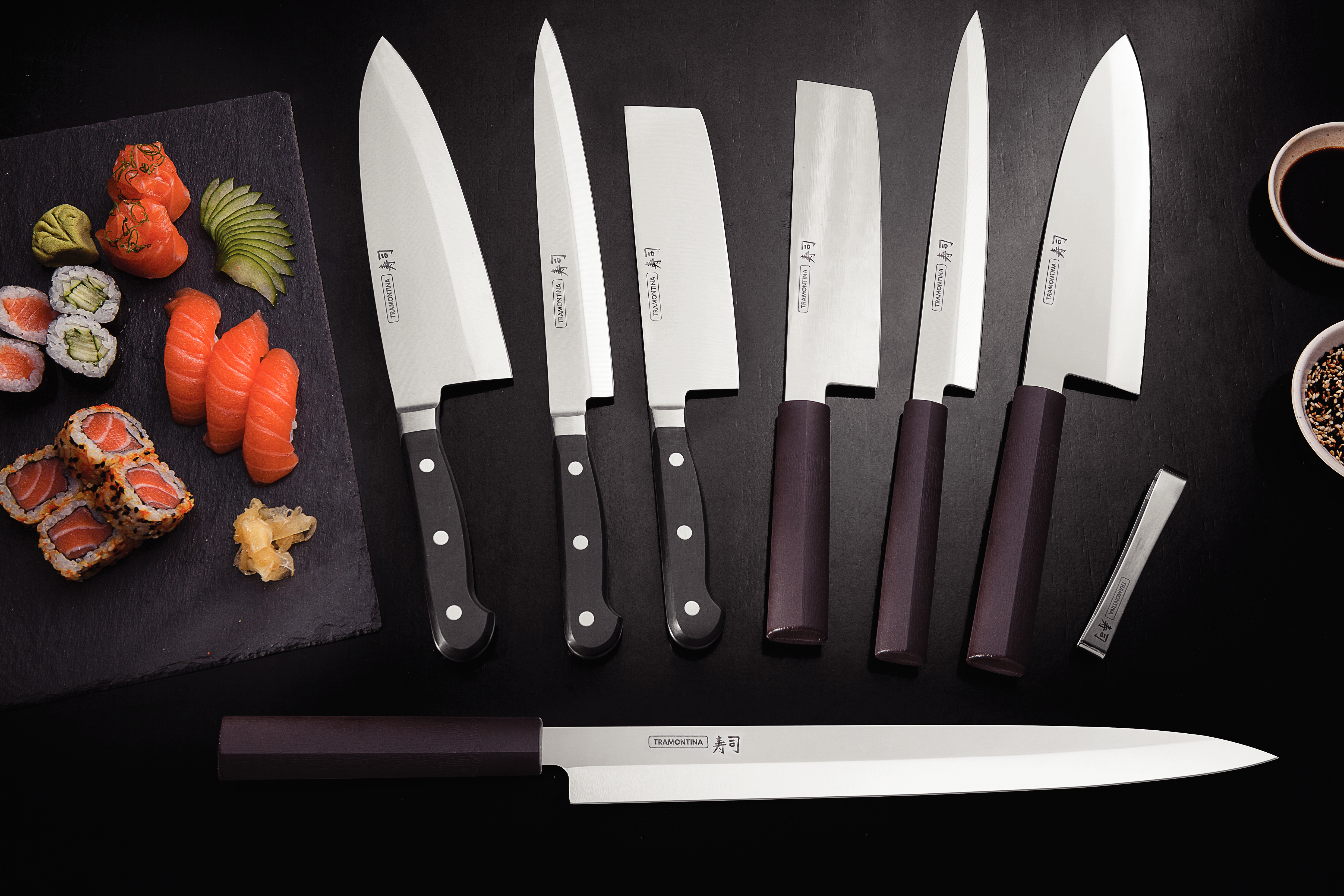 Ніж для суші Tramontina Sushi Gold Nakiri, 178 мм