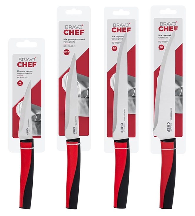Ніж BRAVO CHEF обробний 20 см у блістері