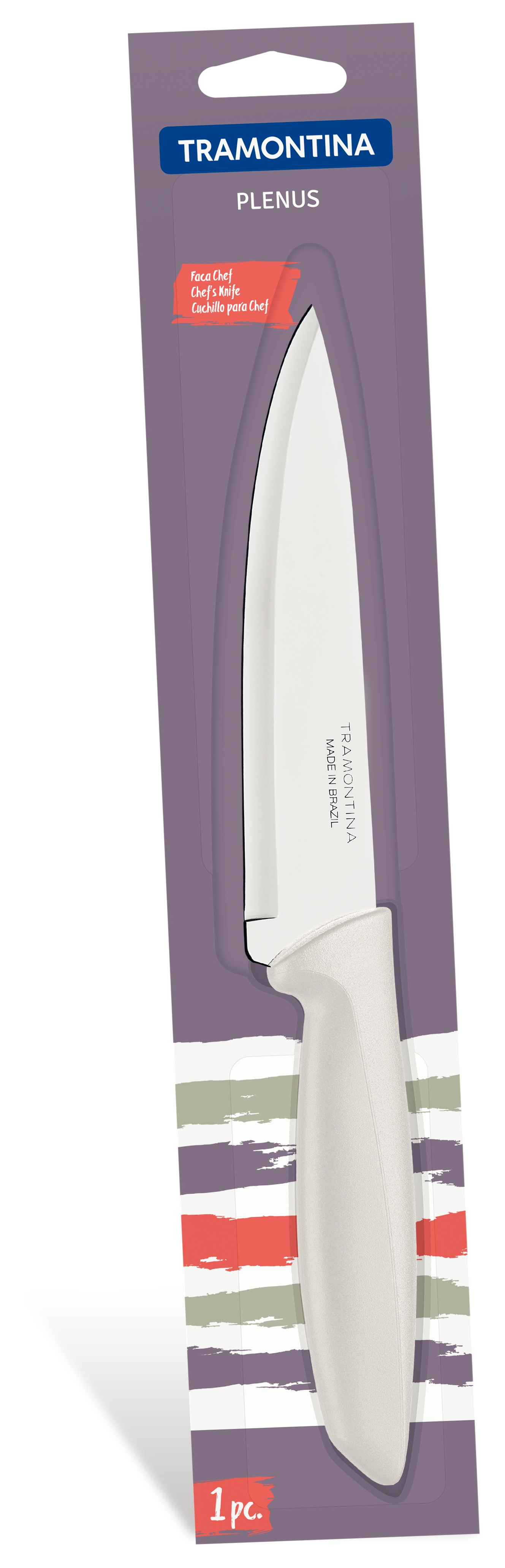 Ніж Chef Tramontina Plenus light grey, 152 мм