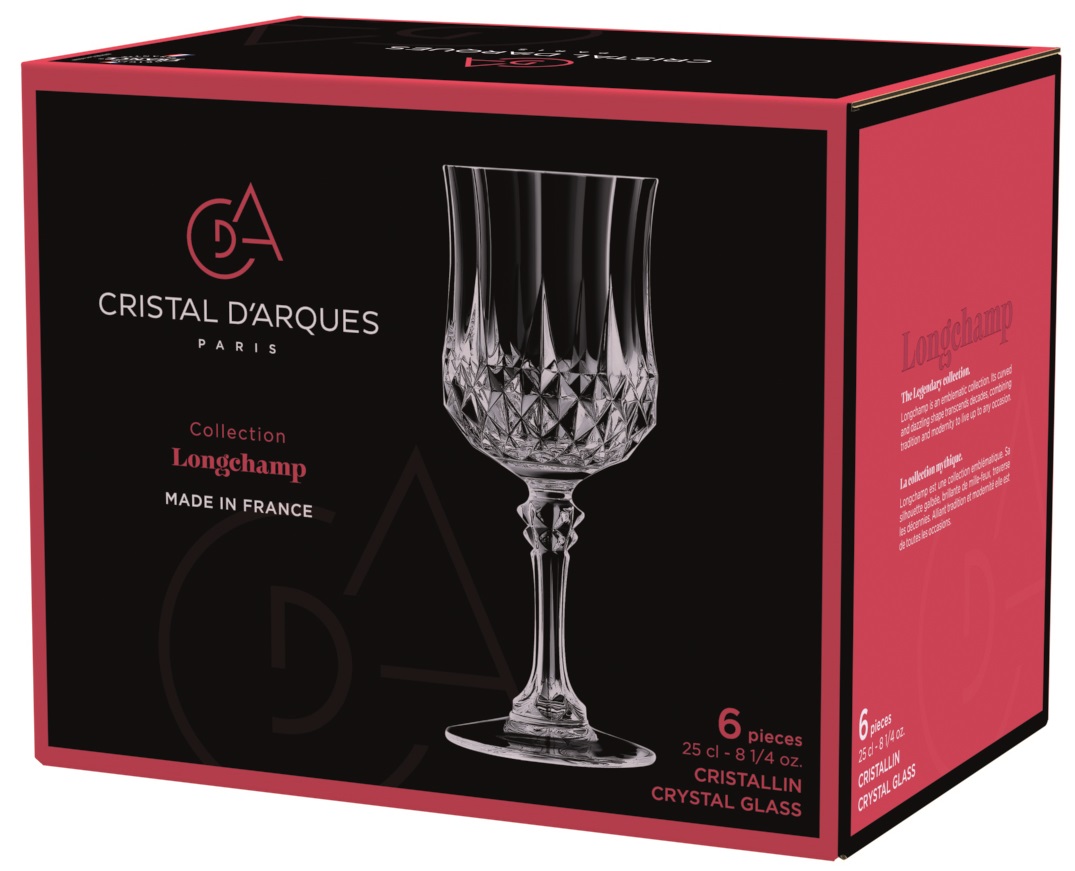 Набір келихів Cristal d'Arques Paris Longchamp, 6х250 мл