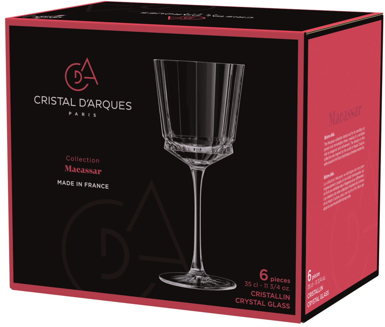 Набір келихів Cristal d'Arques Paris Macassar
