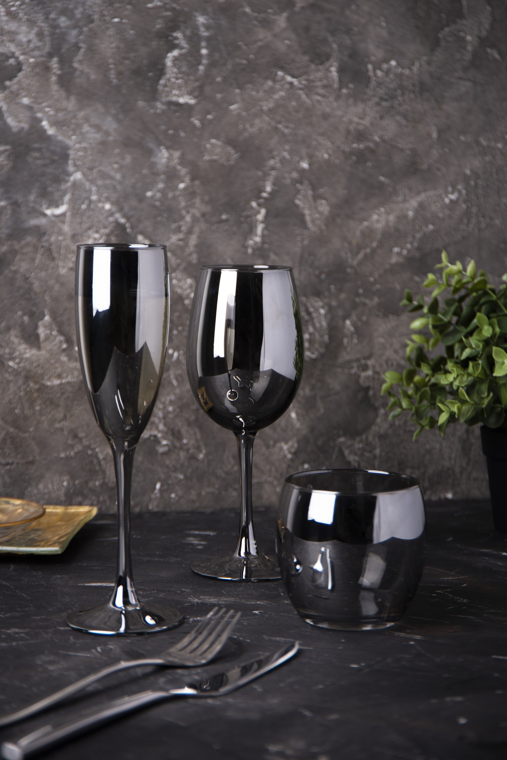Набір келихів Luminarc Delice Graphite, 6х360 мл