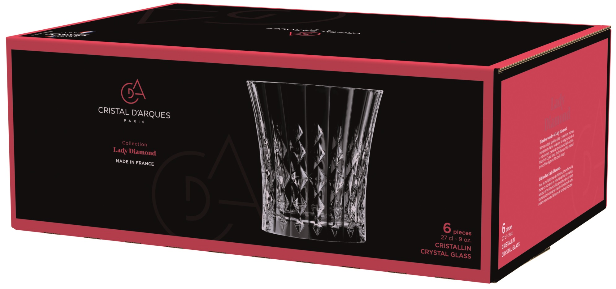 Набір склянок Cristal d'Arques Paris Lady Diamond