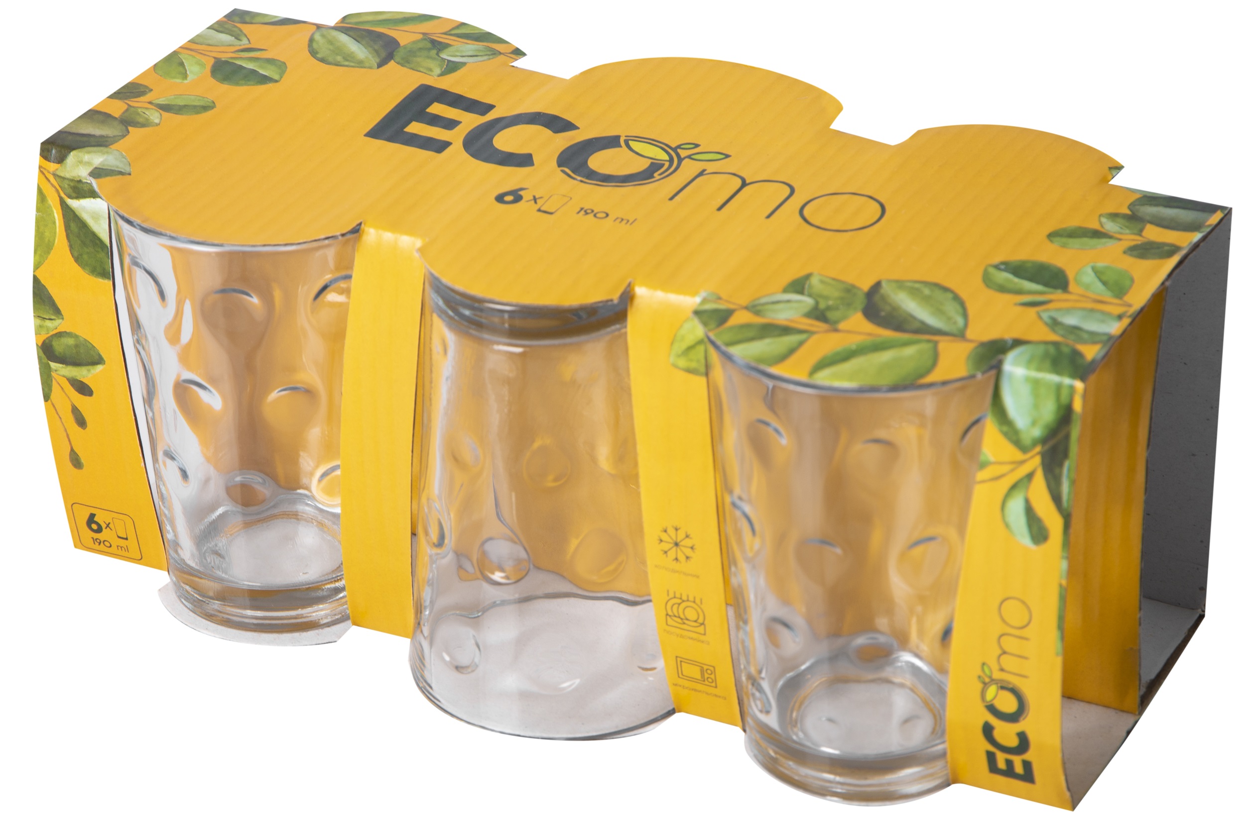 Набір склянок ECOmo Circles 190 мл