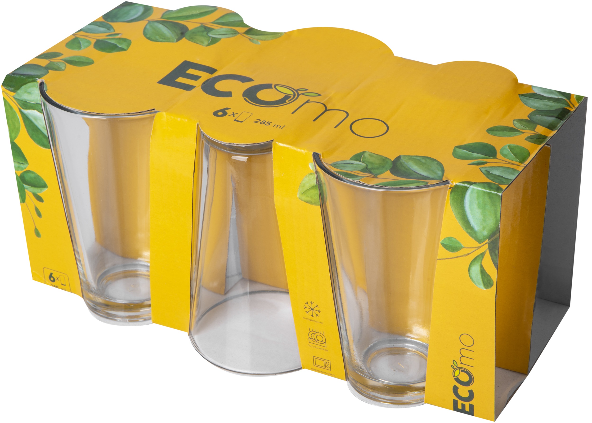 Набір склянок ECOmo Cone 285 мл