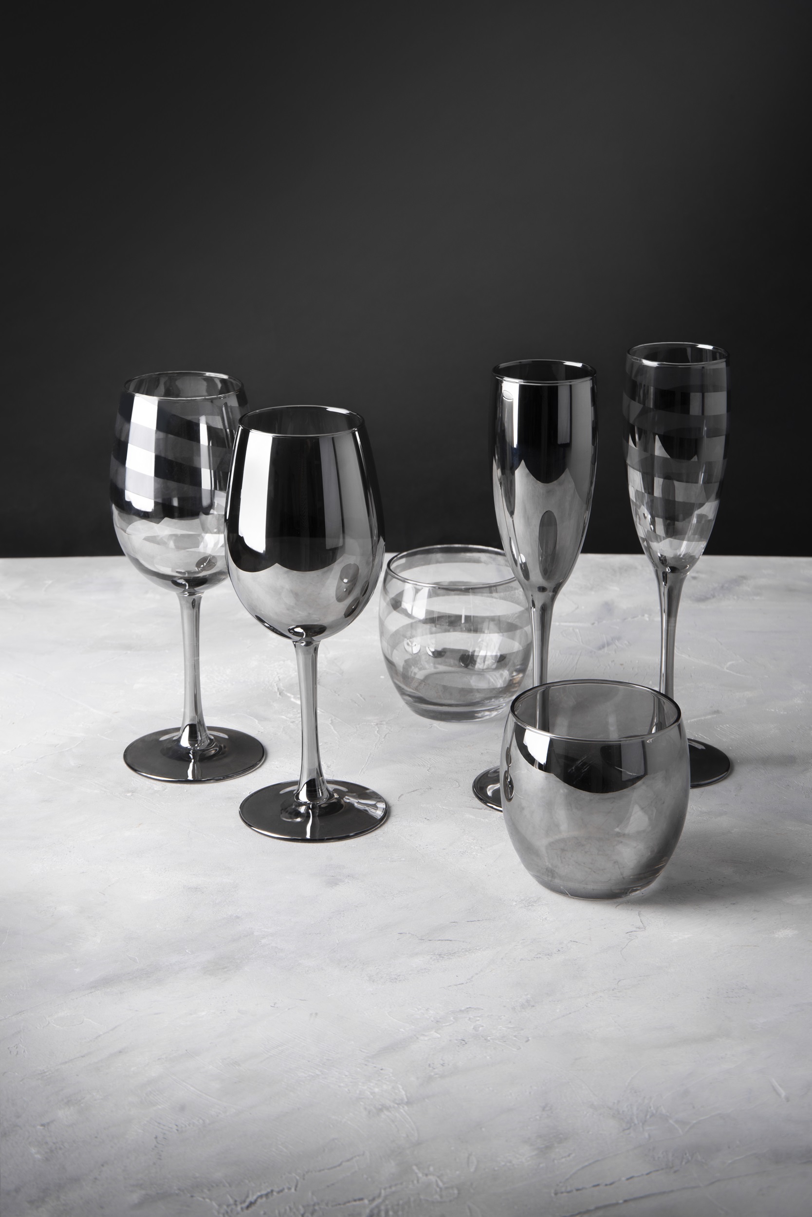 Набір склянок Luminarc Delice Graphite, 6х340 мл