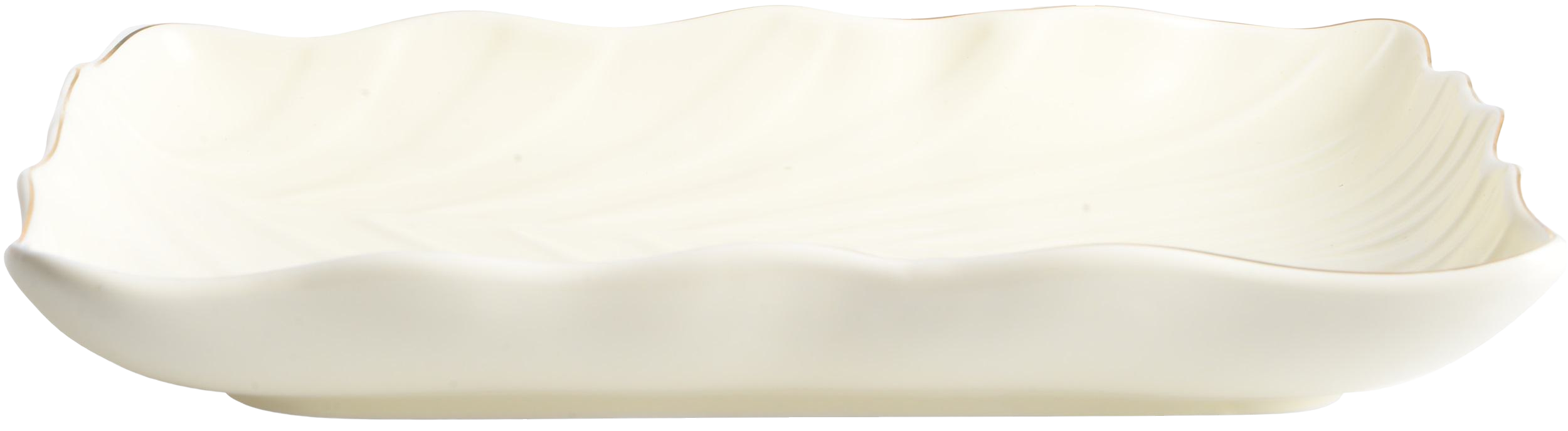 Блюдо Limited Edition Leaf Cream Gold