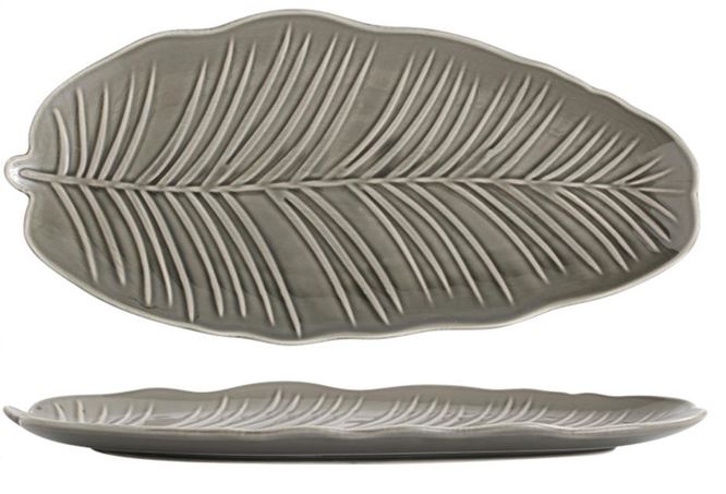 Блюдо Limited Edition Leaf Grey