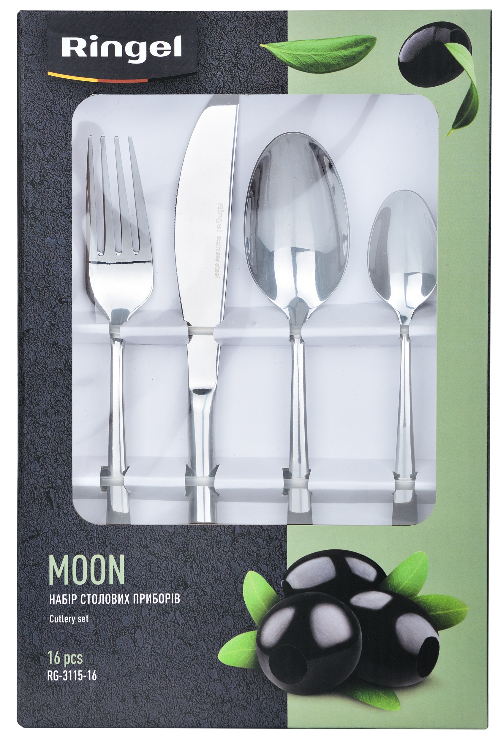 Набір столових приборів RINGEL MOON 16 пр.
