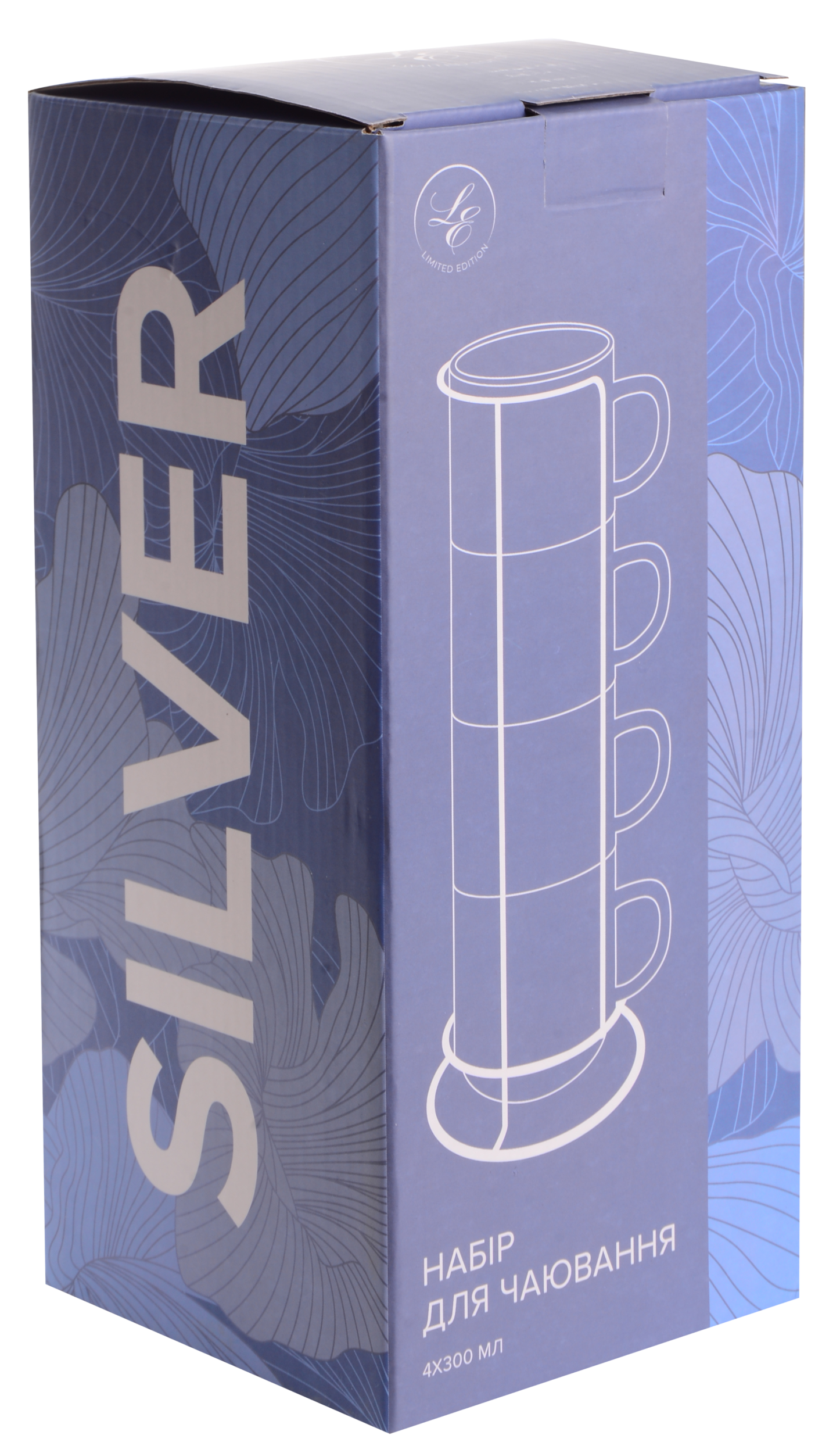 Набір чашок на підставці Limited Edition Silver