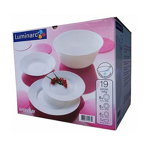 Сервіз столовий LUMINARC EVERYDAY, 19 предметів
